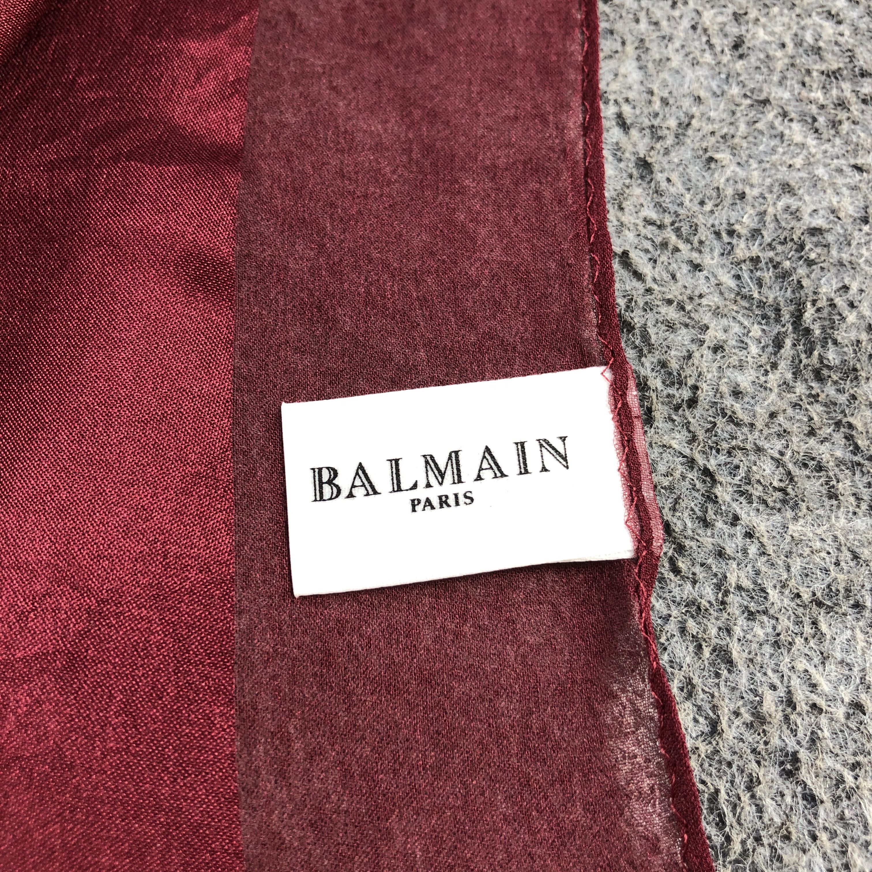Pierre Balmain Balmain Silk Stole Silk Scarf M1393 Size ONE SIZE - 5 Thumbnail
