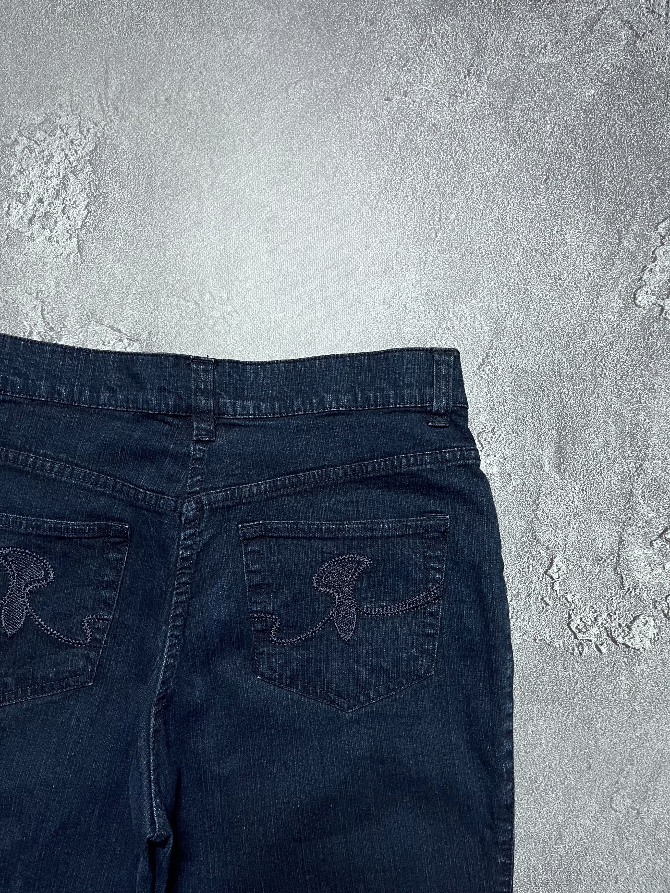 Vintage Vintage Bootcut Flared Jeans Big Logo Womens 38 Size 38" / US 16 / IT 52 - 4 Thumbnail