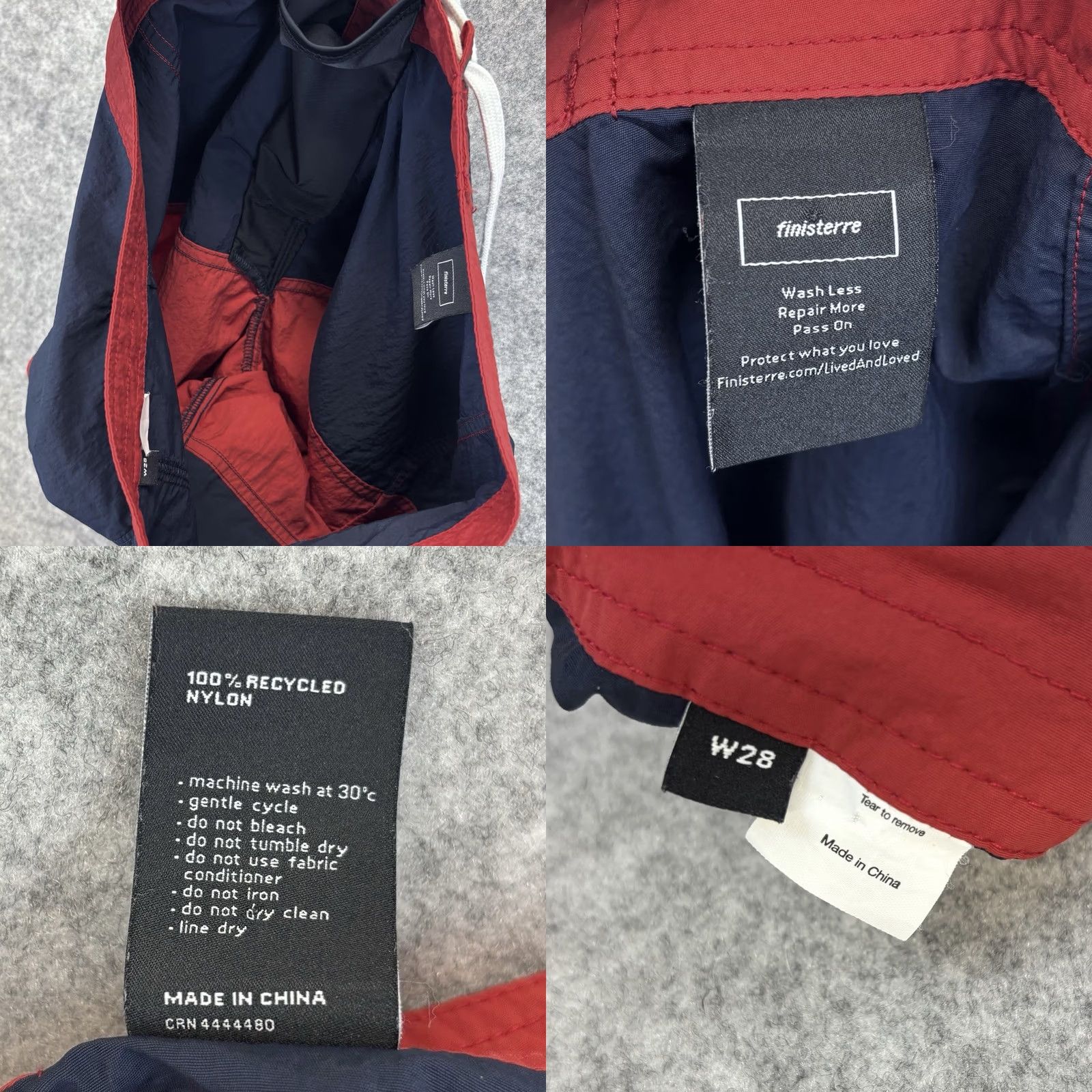 Finisterre Finisterre Badlands Board Shorts Size 28” Red Navy Recycled Nylon Vgc Surf/Swim/Board Shorts Men 28 Size US 28 / EU 44 - 8 Thumbnail