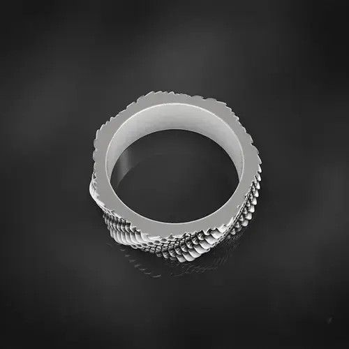 Ring Of Fire Dragon Scale Ring Size ONE SIZE - 3 Thumbnail