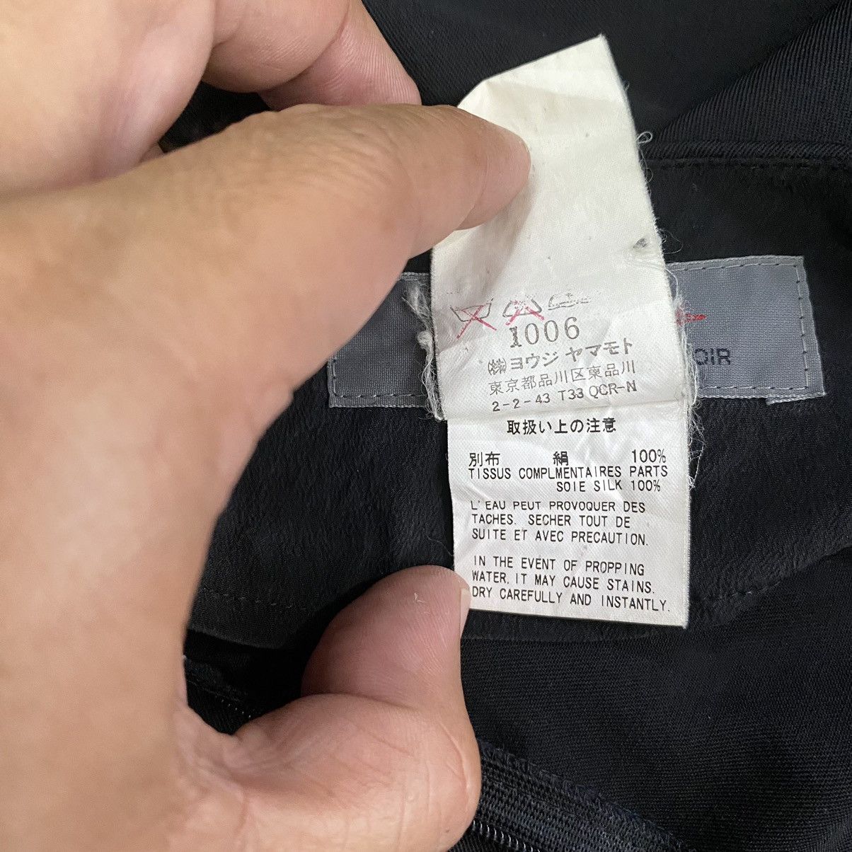 Y's × Yohji Yamamoto Vintage Yohji Yamamoto Midi Skirt Black Colour Size 29" - 10 Thumbnail