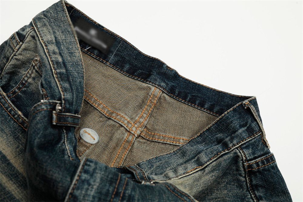 Vintage Men's loose distressed casual punk washed straight jeans Size US 32 / EU 48 - 5 Thumbnail