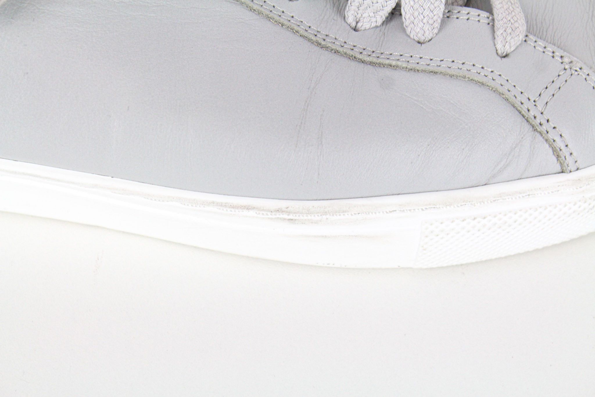 Suitsupply EU40 Grey Leather Laced Casual 72826 Size US 7 / EU 40 - 11 Thumbnail