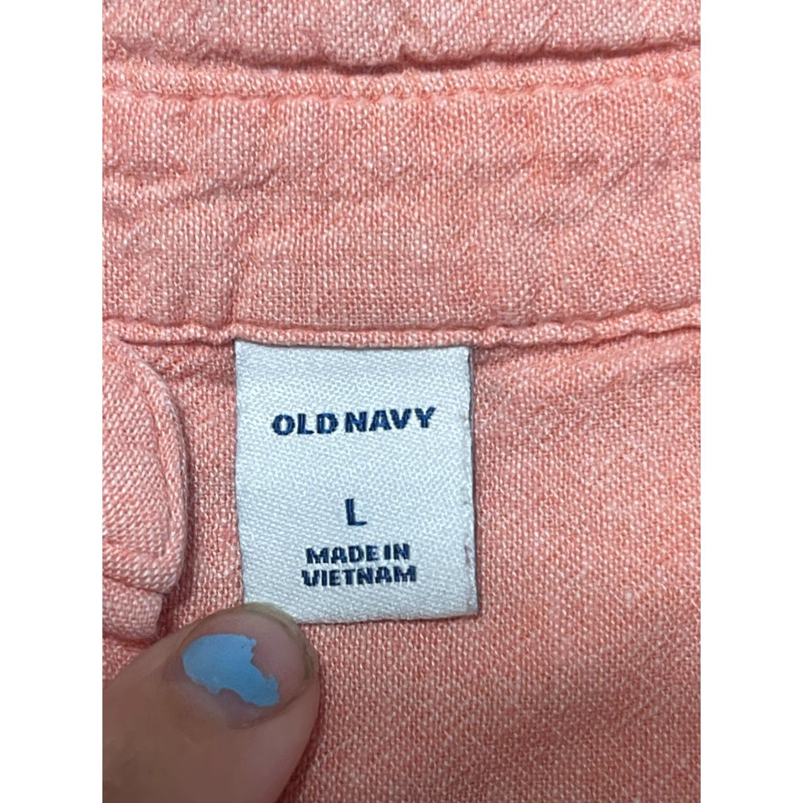 Old Navy Old Navy Blouse Women’s Size L Pink 3/4 Sleeve V-Neck Casual Modern Regular Size L / US 10 / IT 46 - 5 Thumbnail