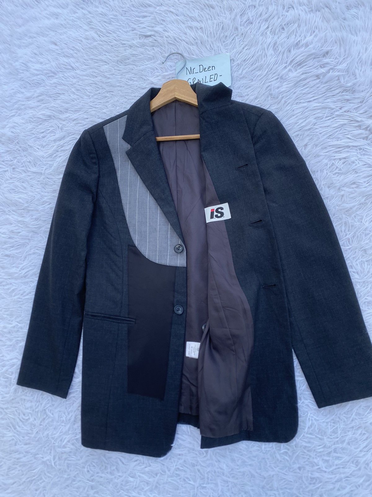 Issey Miyake Rare Vintage Issey Miyake Hybrid Patchwork Blazer Jacket Size 34R - 10 Thumbnail