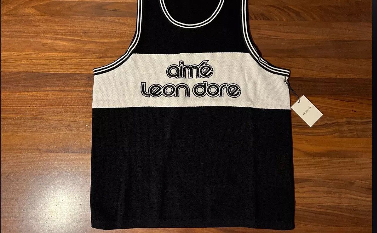 Aime Leon Dore Aime Leon Dore ALD Knit Basketball Jersey Sweater Logo Black Size US L / EU 52-54 / 3 - 1 Thumbnail