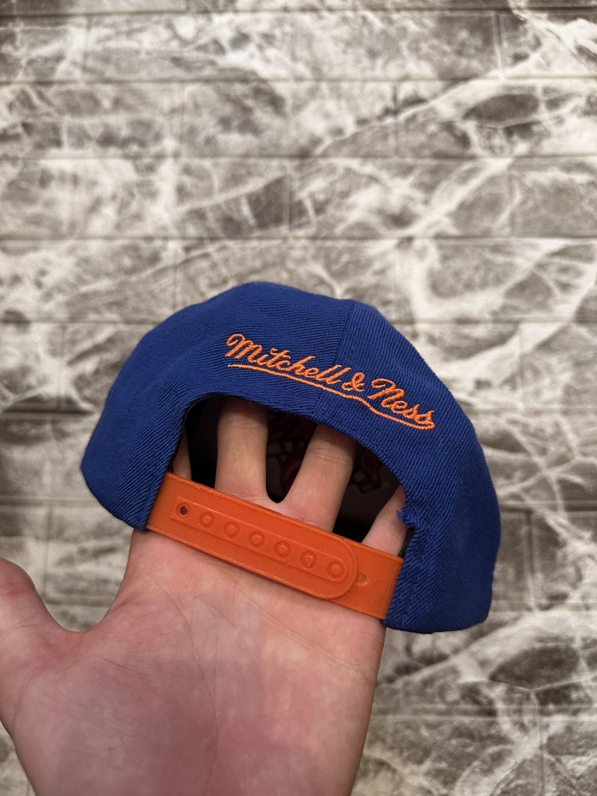 New York Yankees Vintage New York Knicks Snapback Hat - Blue/Orange Size ONE SIZE - 9 Thumbnail