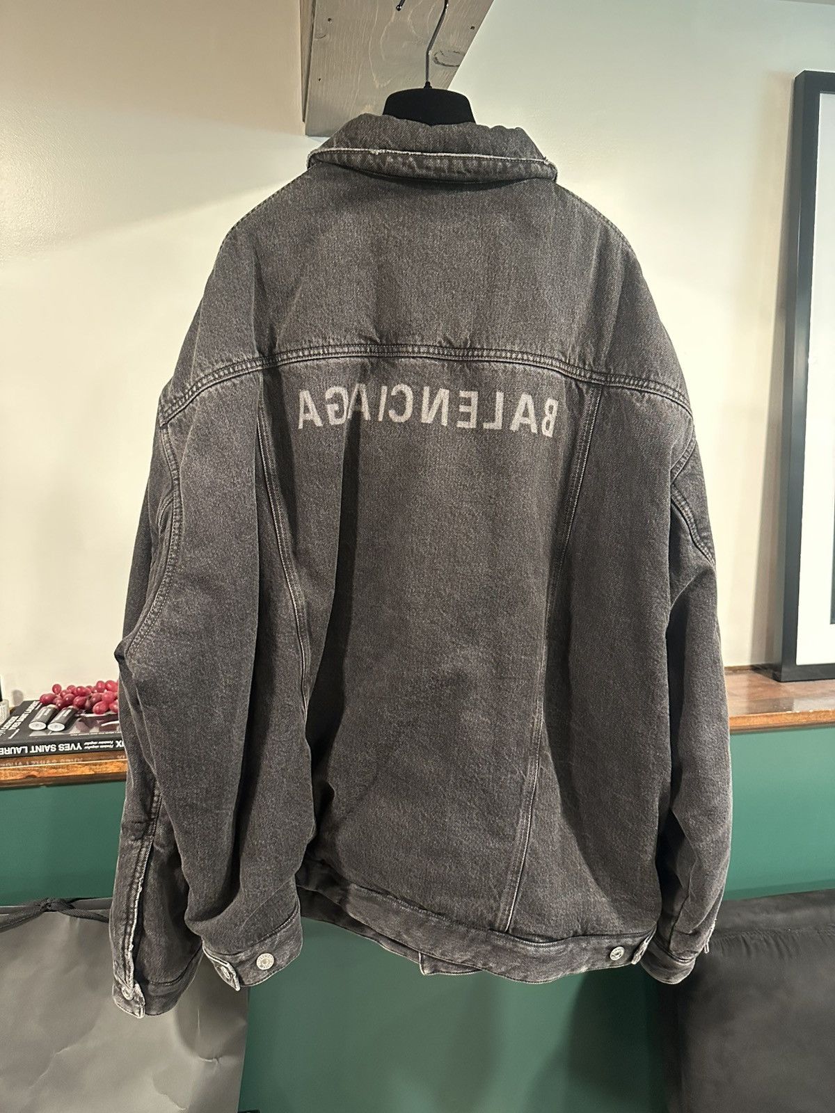 Balenciaga Balenciaga Denim Puffer Jacket Size US L / EU 52-54 / 3 - 2 Thumbnail
