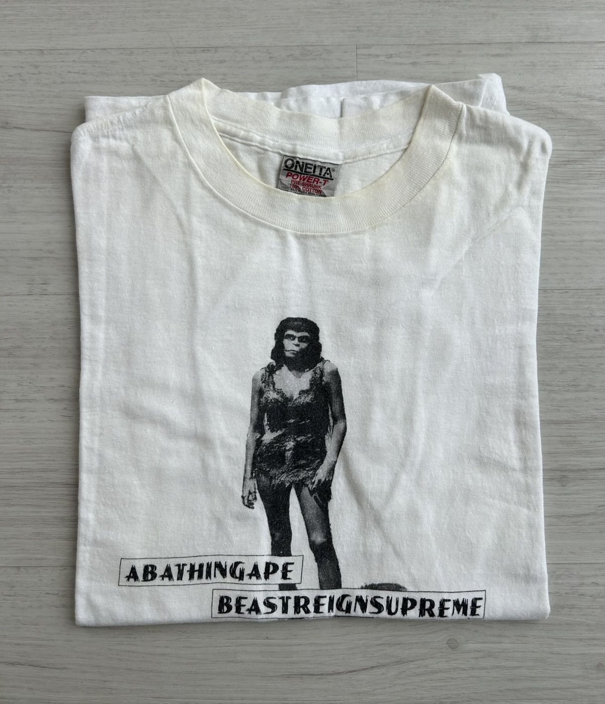 Bape VERY RARE OG 1995 A BATHING APE X STASH PLANET OF THR APE Size US L / EU 52-54 / 3 - 1 Thumbnail