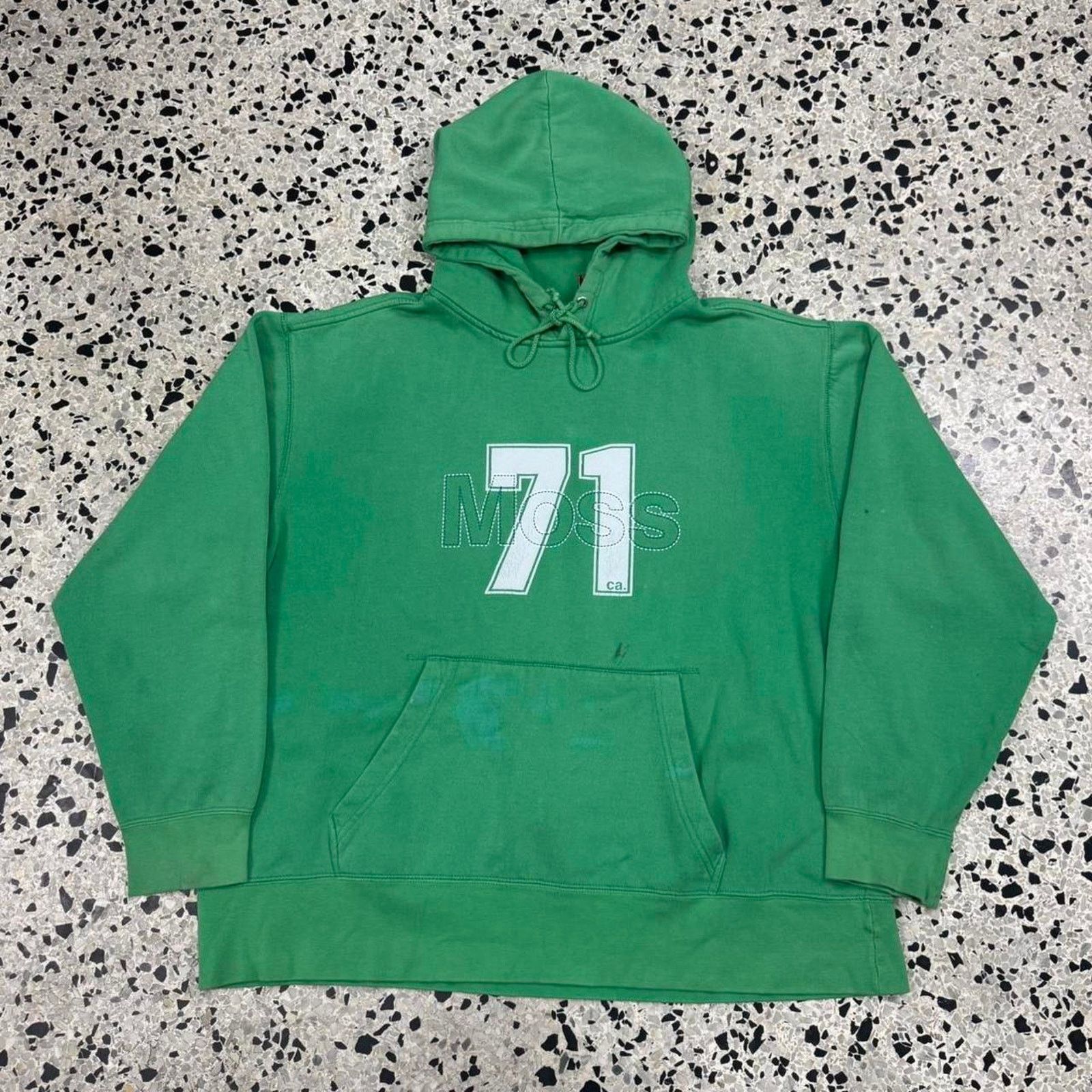 Mossimo × Vintage VINTAGE 90S Y2K THRASHED MOSSIMO MOSS 71 HOODIE: Size US L / EU 52-54 / 3 - 1 Thumbnail