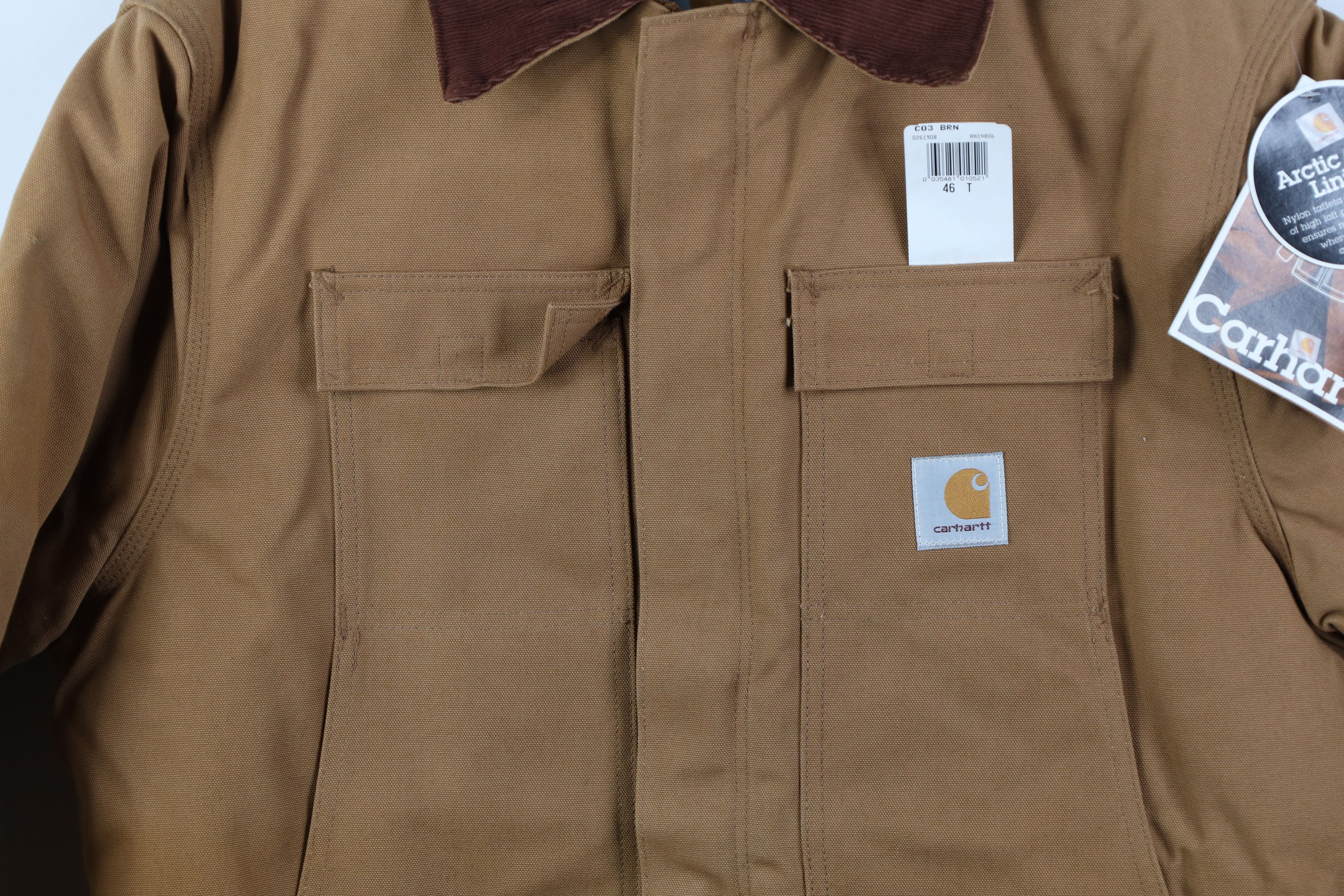 Carhartt Deadstock Vintage 90s Carhartt Chore Barn Jacket Brown USA Size US XXL / EU 58 / 5 - 3 Thumbnail