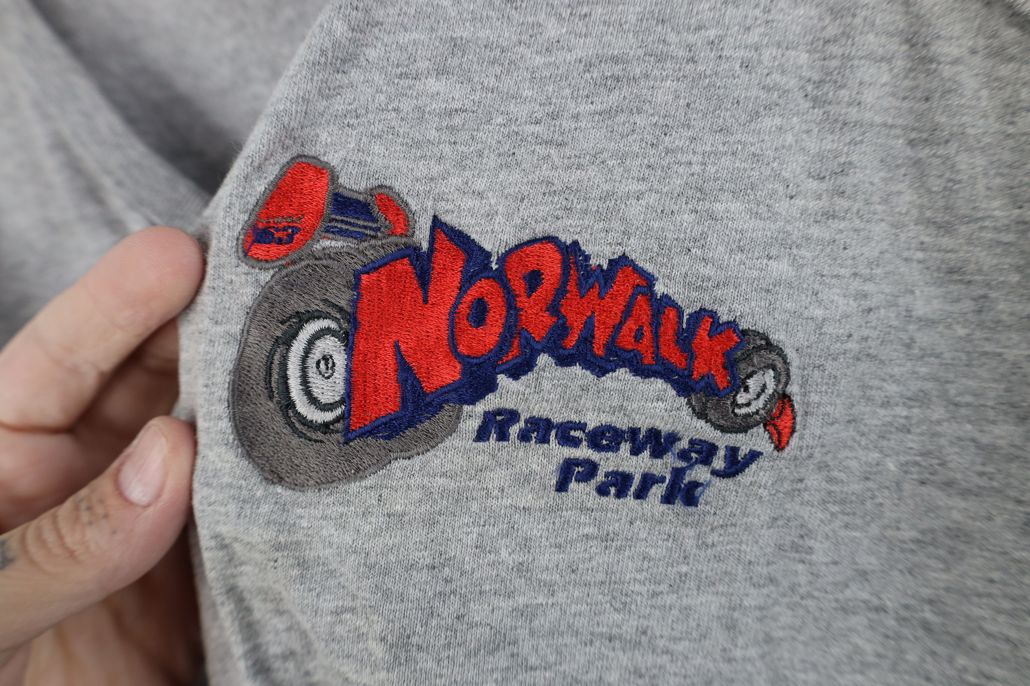 Vintage Vintage 90s Raceway Park Tank Top T-Shirt Heather Gray Size M / US 6-8 / IT 42-44 - 4 Thumbnail