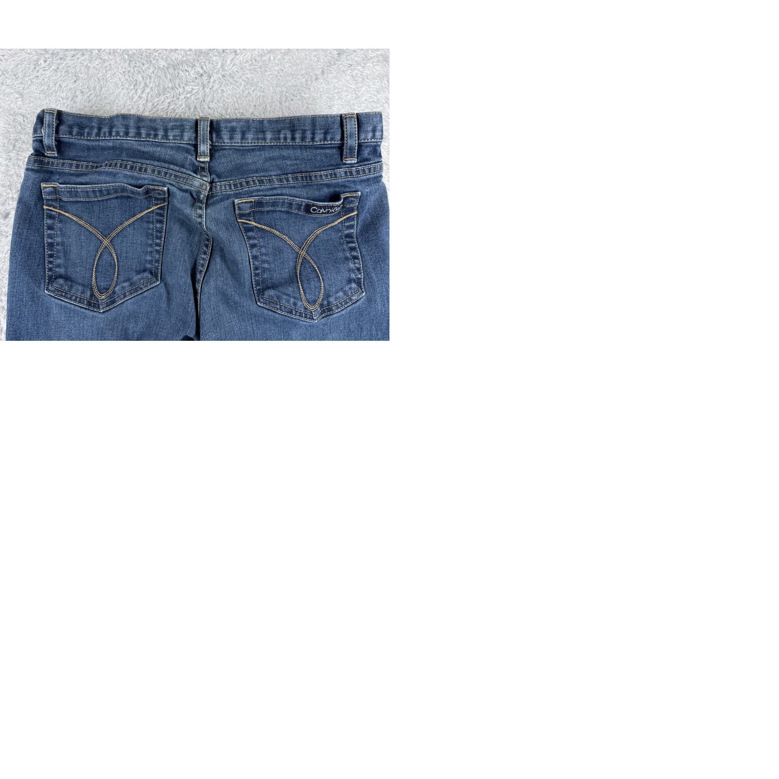 Calvin Klein Calvin Klein Jeans Women 10 Blue Denim Flared Mid Rise 30x27 Pants Brand: Calvin Klein Jeans Women 10 Blue Denim Flared Mid Rise 30x27 Size 32" / US 10 / IT 46 - 10 Thumbnail