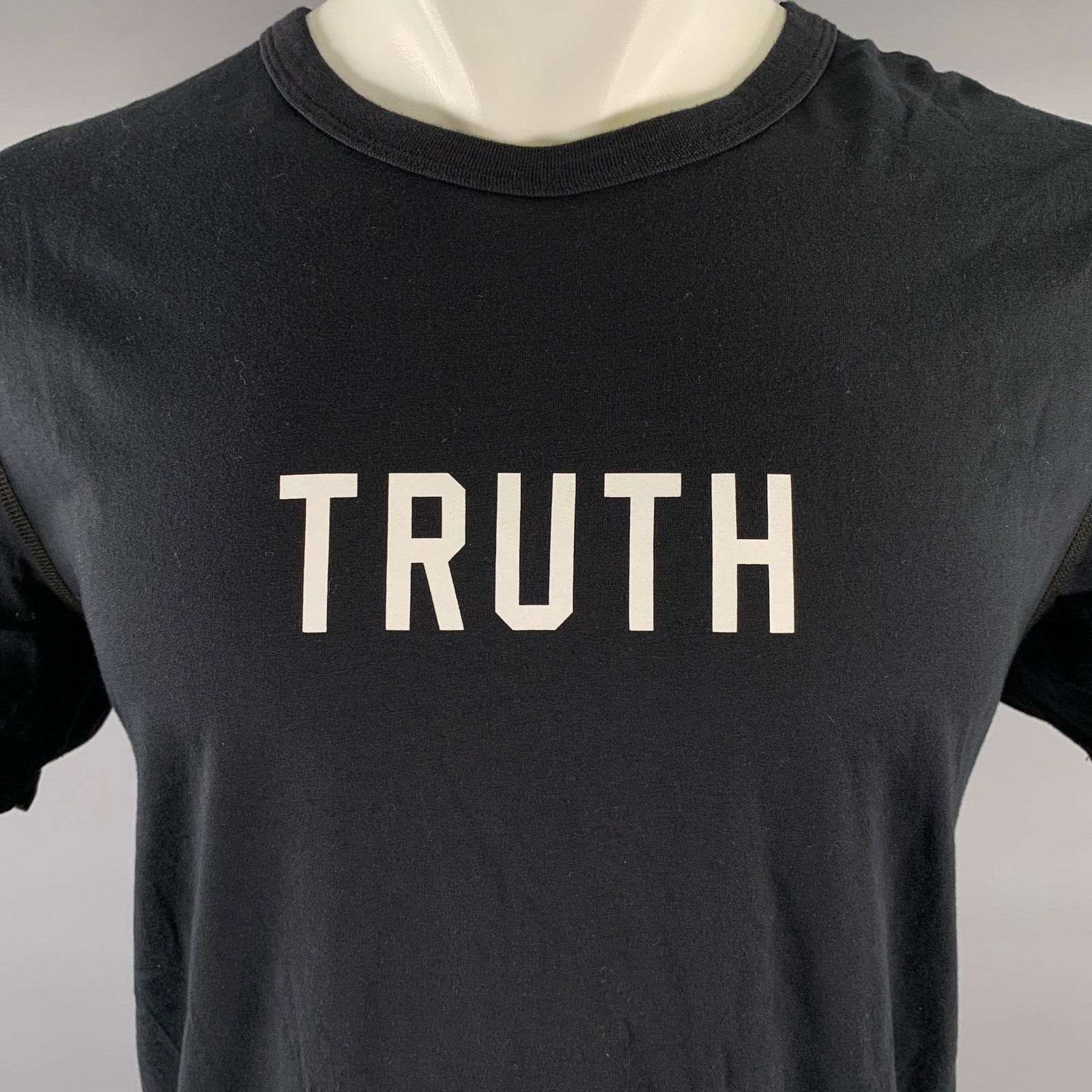 Reigning Champ REIGNING CHAMP Size L Black White Graphic Cotton T-shirt Size US L / EU 52-54 / 3 - 2 Thumbnail