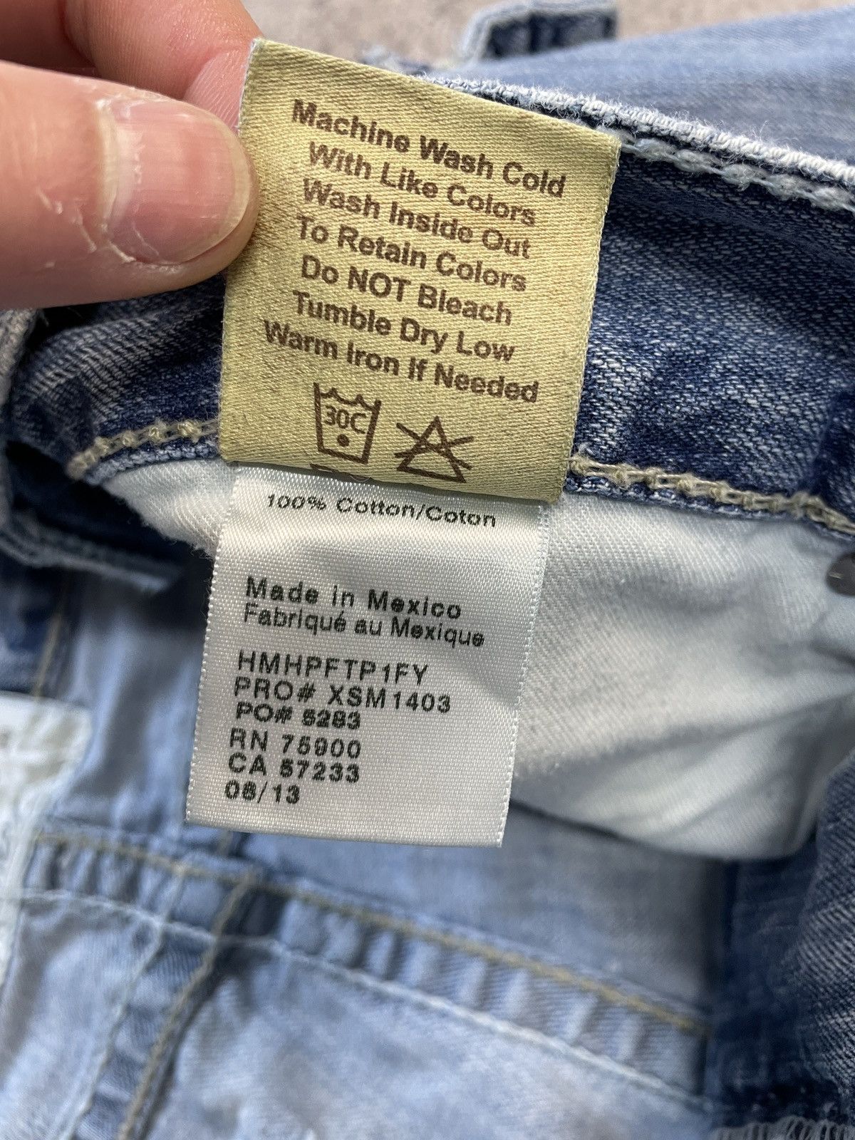 True Religion Vintage Y2K Big Star Like True Religion Y2K Distressed Jeans Size US 36 / EU 52 - 22 Thumbnail