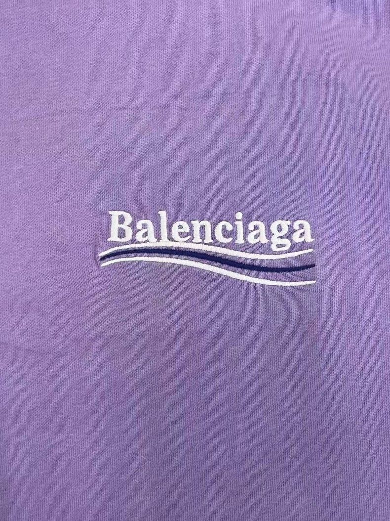 Balenciaga Balenciaga Monogrammed Crew Neck Short Sleeve Drop Sleeve Size XS / US 0-2 / IT 36-38 - 3 Thumbnail