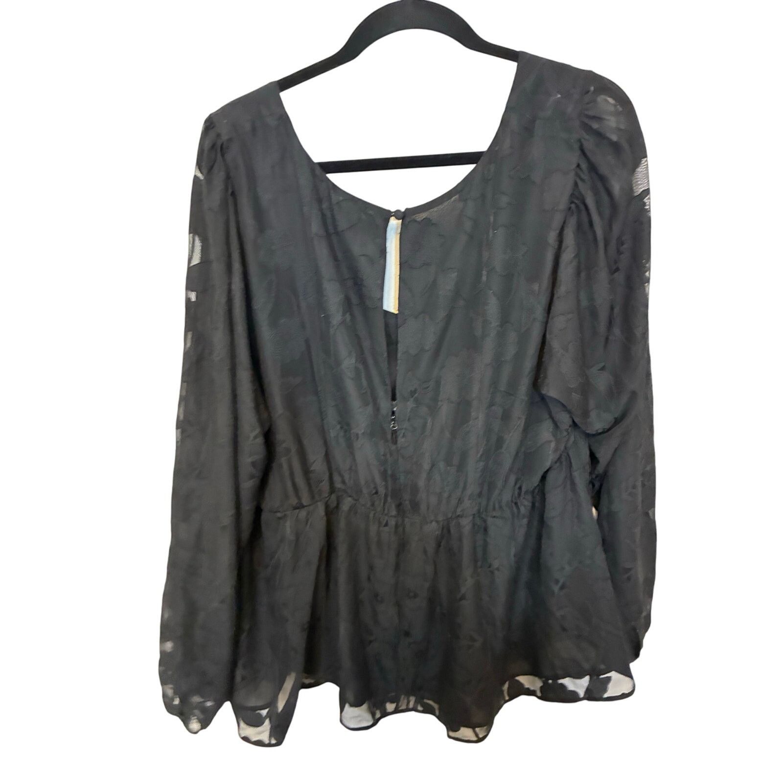 Other Torrid Floral Blouson Sleeve Top SZ 3 / 3X Whimsy Goth Size 3XL / US 20-22 - 6 Thumbnail