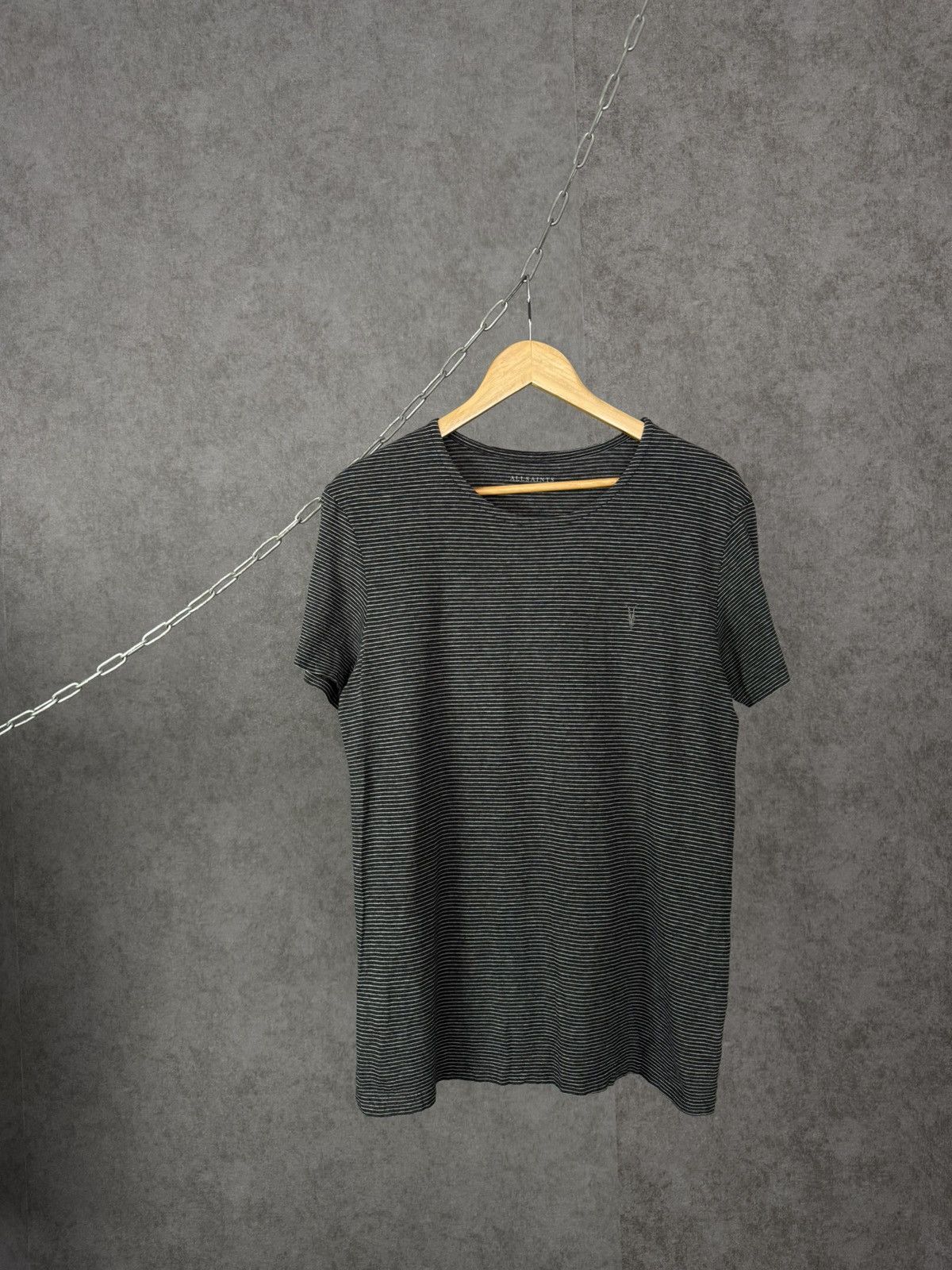 Allsaints × Designer Allsaints designer logo striped tee Size US M / EU 48-50 / 2 - 1 Thumbnail