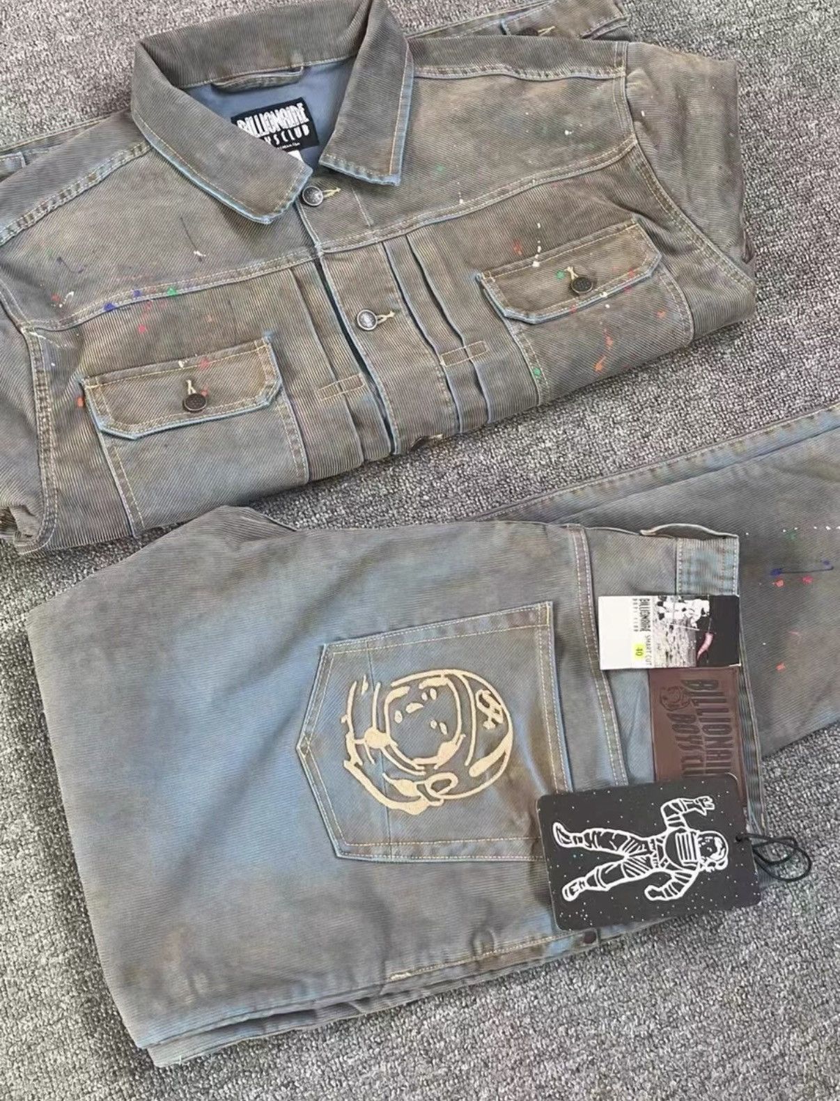 Billionaire Boys Club BBC American Line Dirty Wash Jacket Size US XXL / EU 58 / 5 - 1 Thumbnail