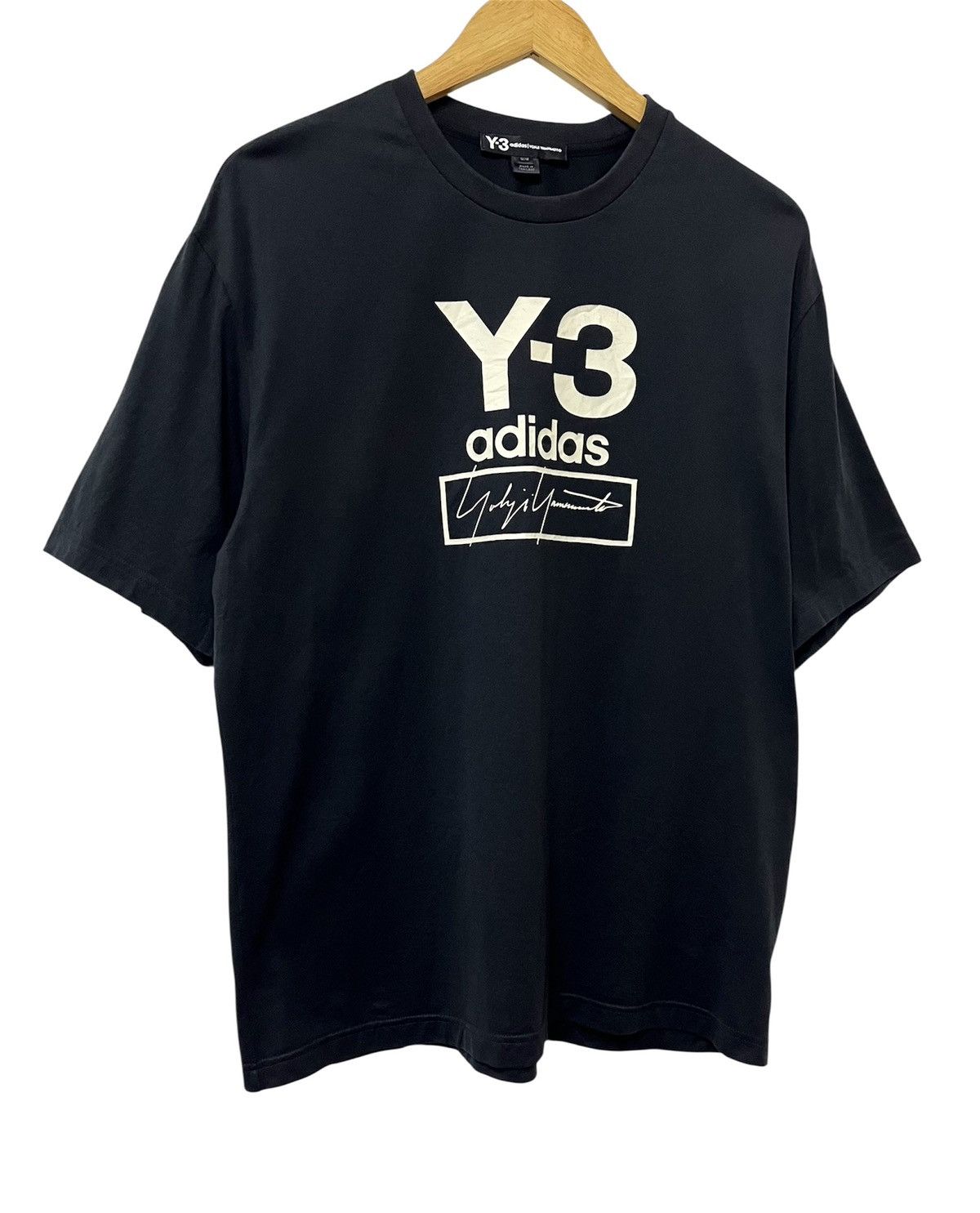 Adidas × Y-3 ADIDAS Y3 YOHJI YAMAMOTO STACKED LOGO STREETWEAR TSHIRT TEE Size US M / EU 48-50 / 2 - 3 Thumbnail