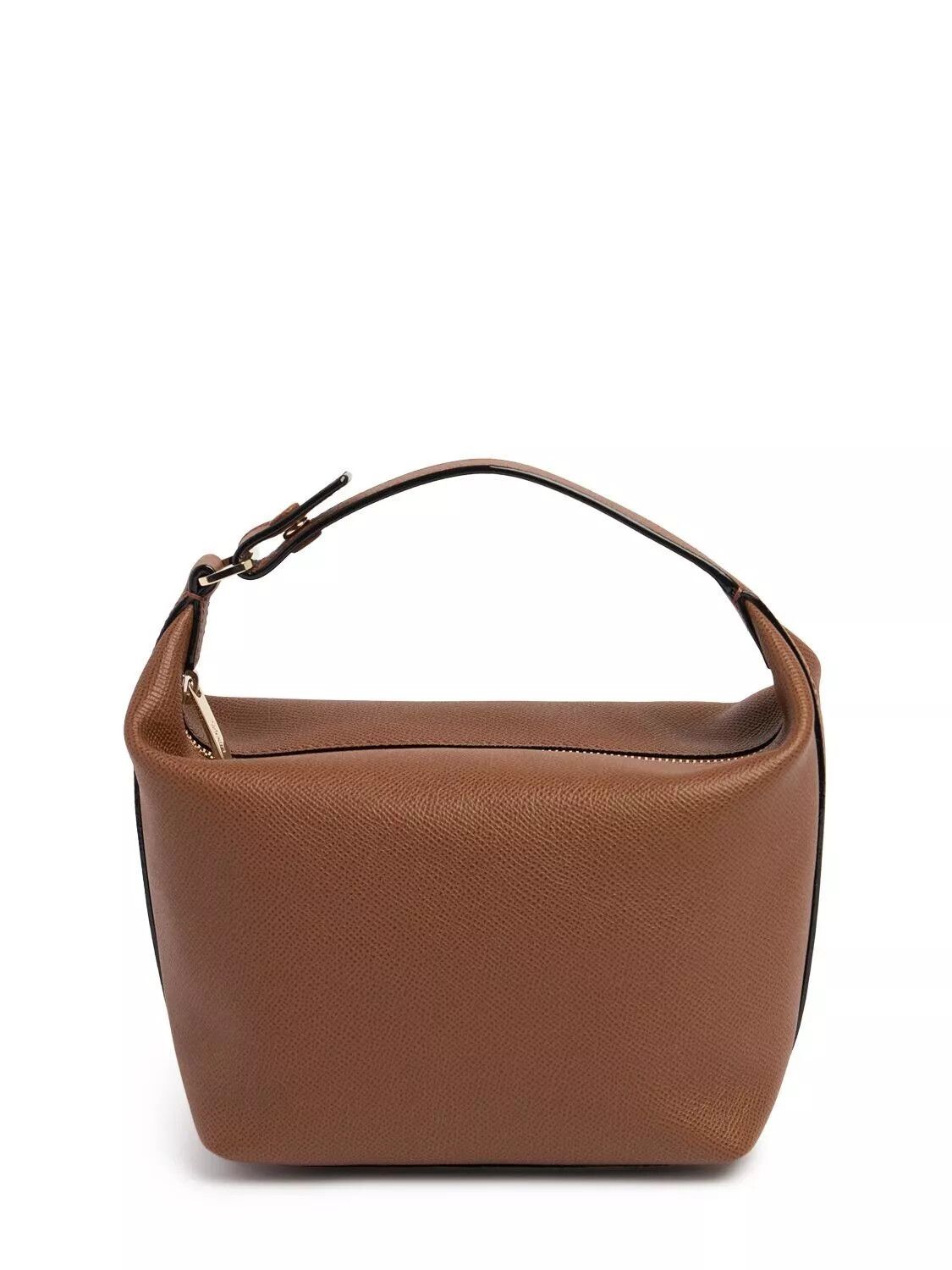 Valextra VALEXTRA Mochi Mini Choc Leather Top Handle Bag Size ONE SIZE - 1 Thumbnail