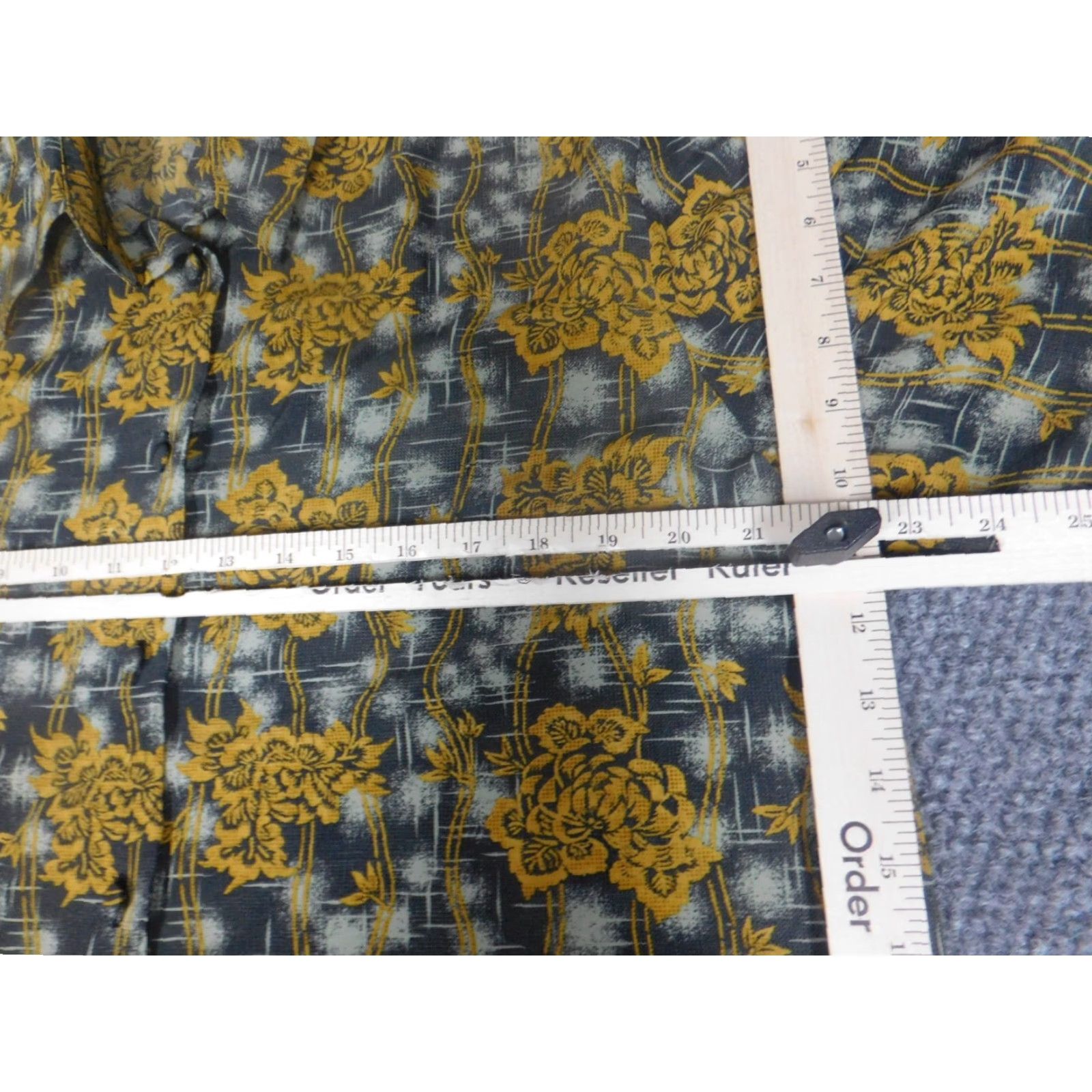 Vintage Milano Womens Button-Up Blouse L Green Floral Casual Long Sleeve Collared Lightweight Polyester Regular Size L / US 10 / IT 46 - 5 Thumbnail