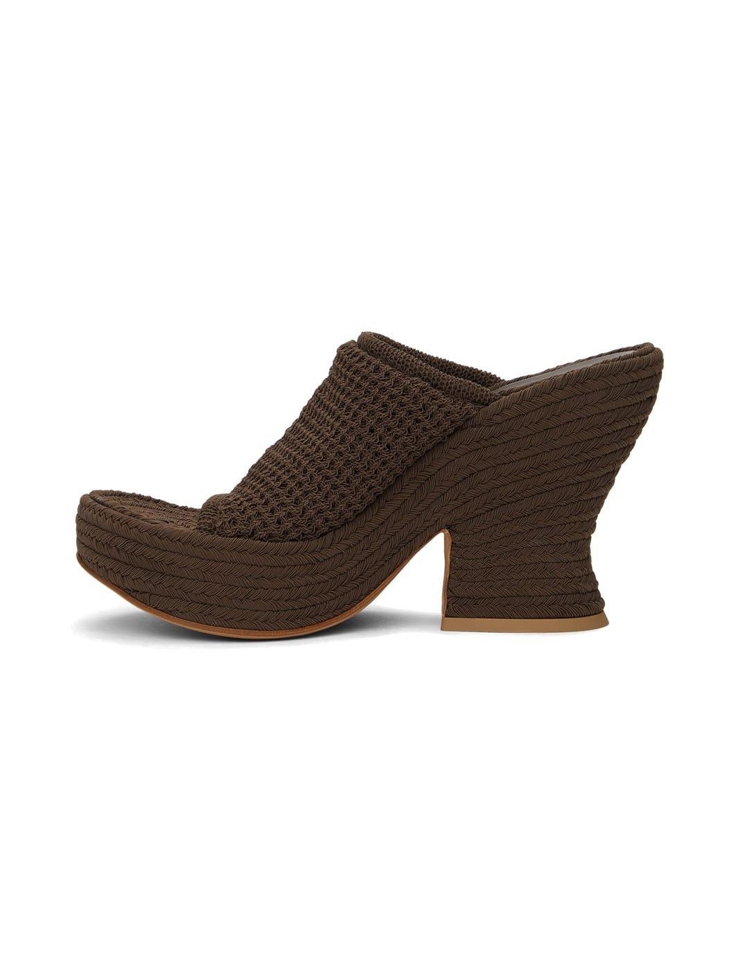 Bottega Veneta o1y0725 Mules in Chocolate Brown Size US 9 / IT 39 - 2 Thumbnail