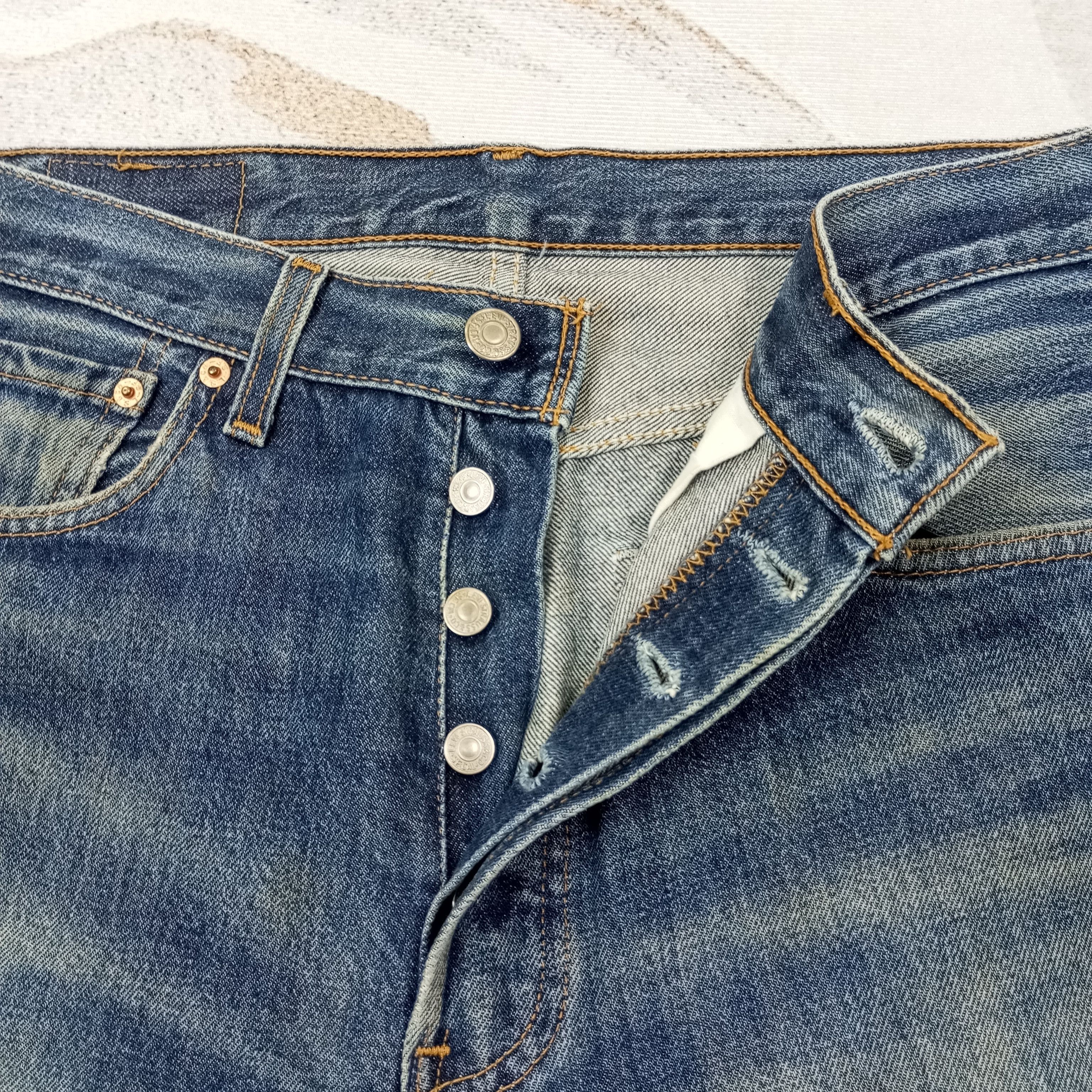 Levi's Levis 501 Streetwear Distressed Jeans c235n18 Size US 30 / EU 46 - 14 Thumbnail