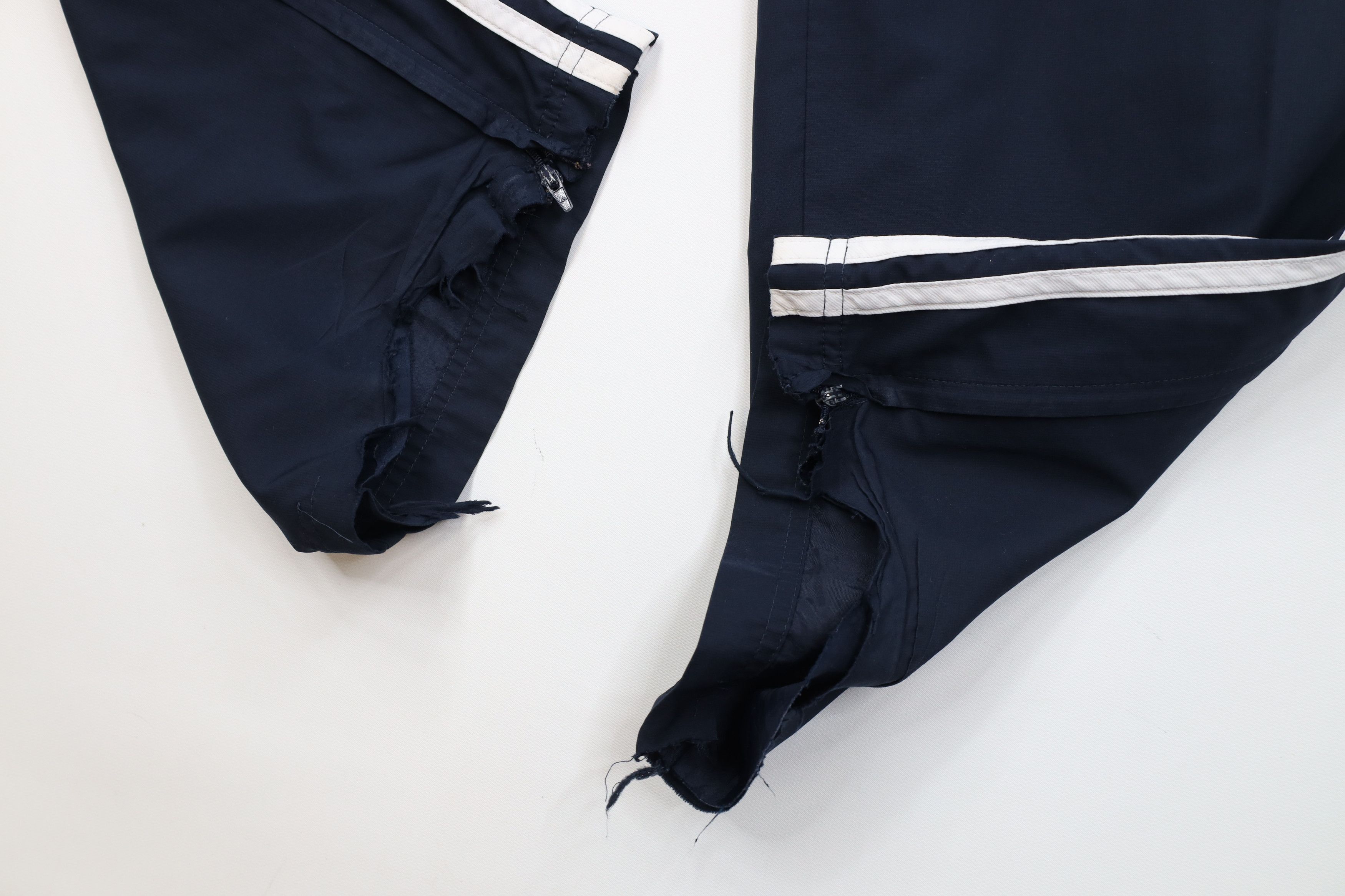 Adidas Vintage Y2K Adidas Striped Lined Wide Leg Windbreaker Pants Size US 36 / EU 52 - 6 Thumbnail