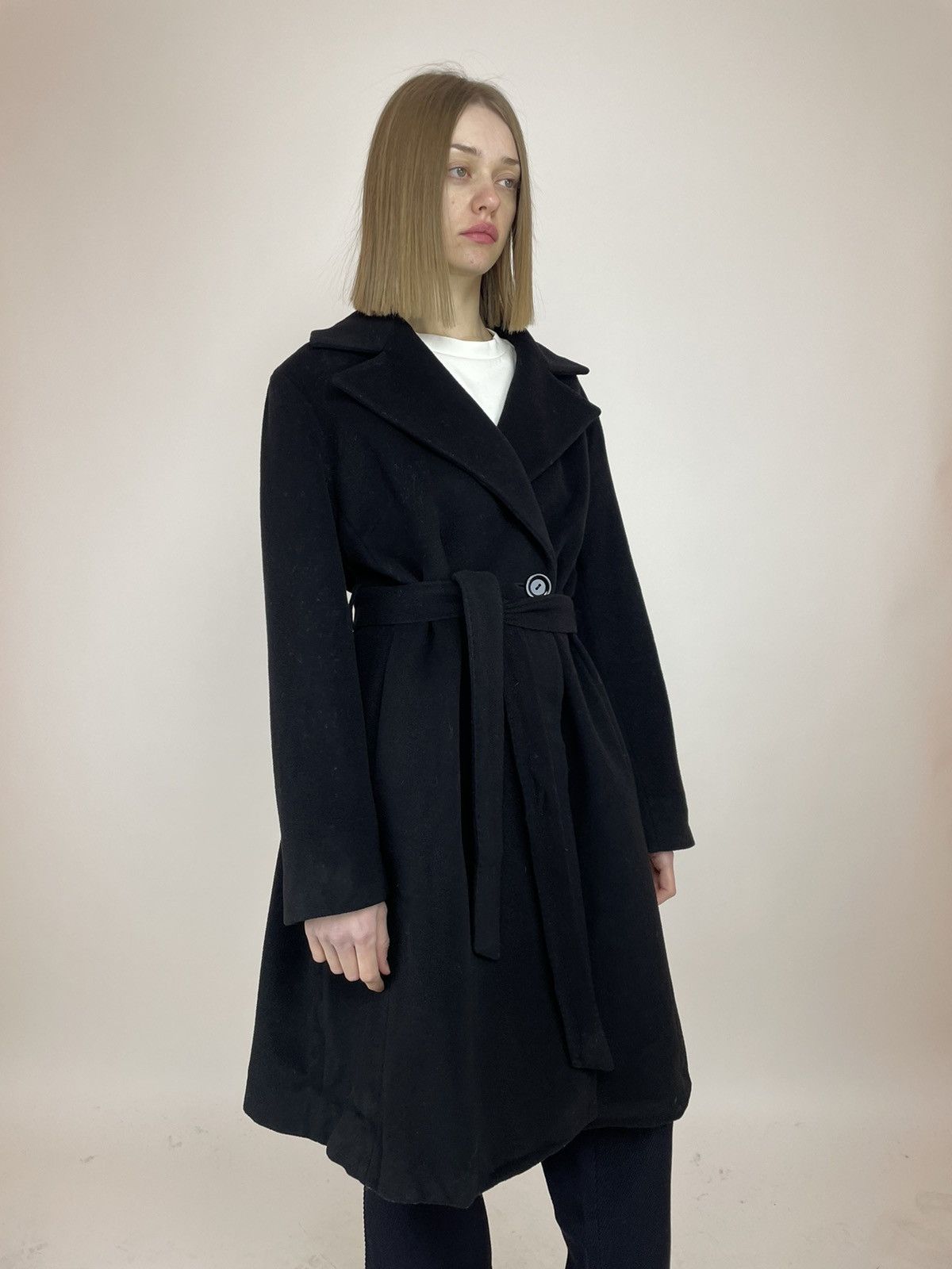 Cinzia Rocca CINZIA ROCCA Wool/Cashmere Belted coat Womens size US 10 Size L / US 10 / IT 46 - 4 Thumbnail