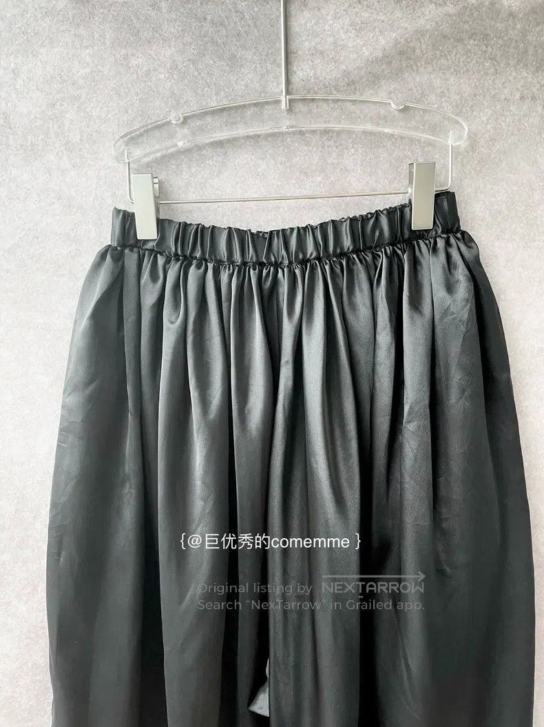 Comme des Garcons Comme des Garcons size S Basic Satin Glossy Wide Leg Crop Size 23" - 3 Thumbnail