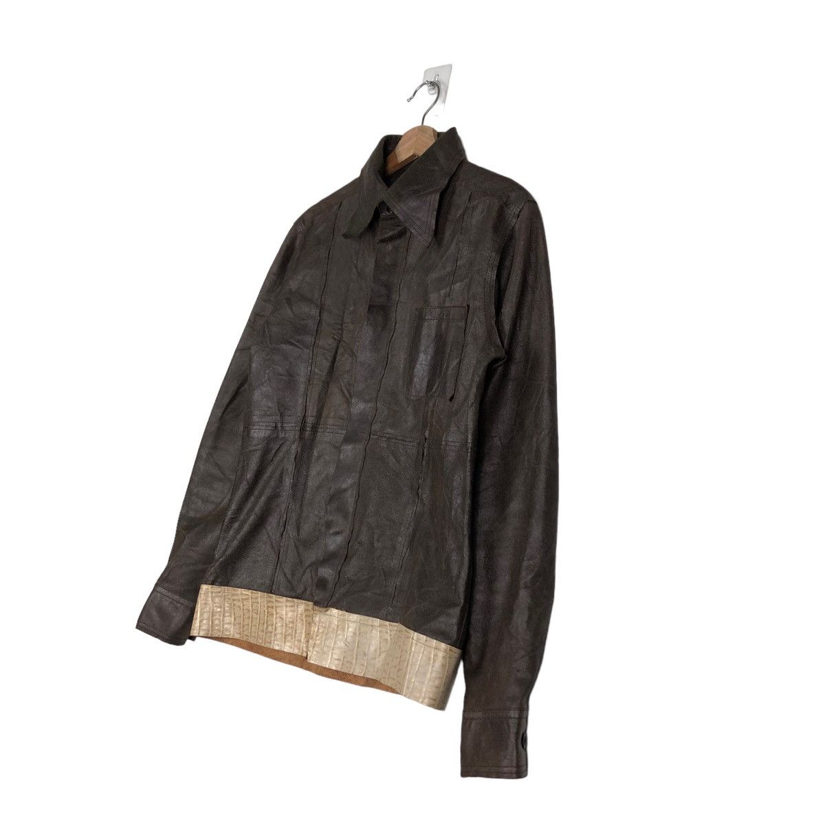 Japanese Brand 🔥Vintage Biker Leather Jacket Michel Klein Homme Paris Size US M / EU 48-50 / 2 - 2 Thumbnail