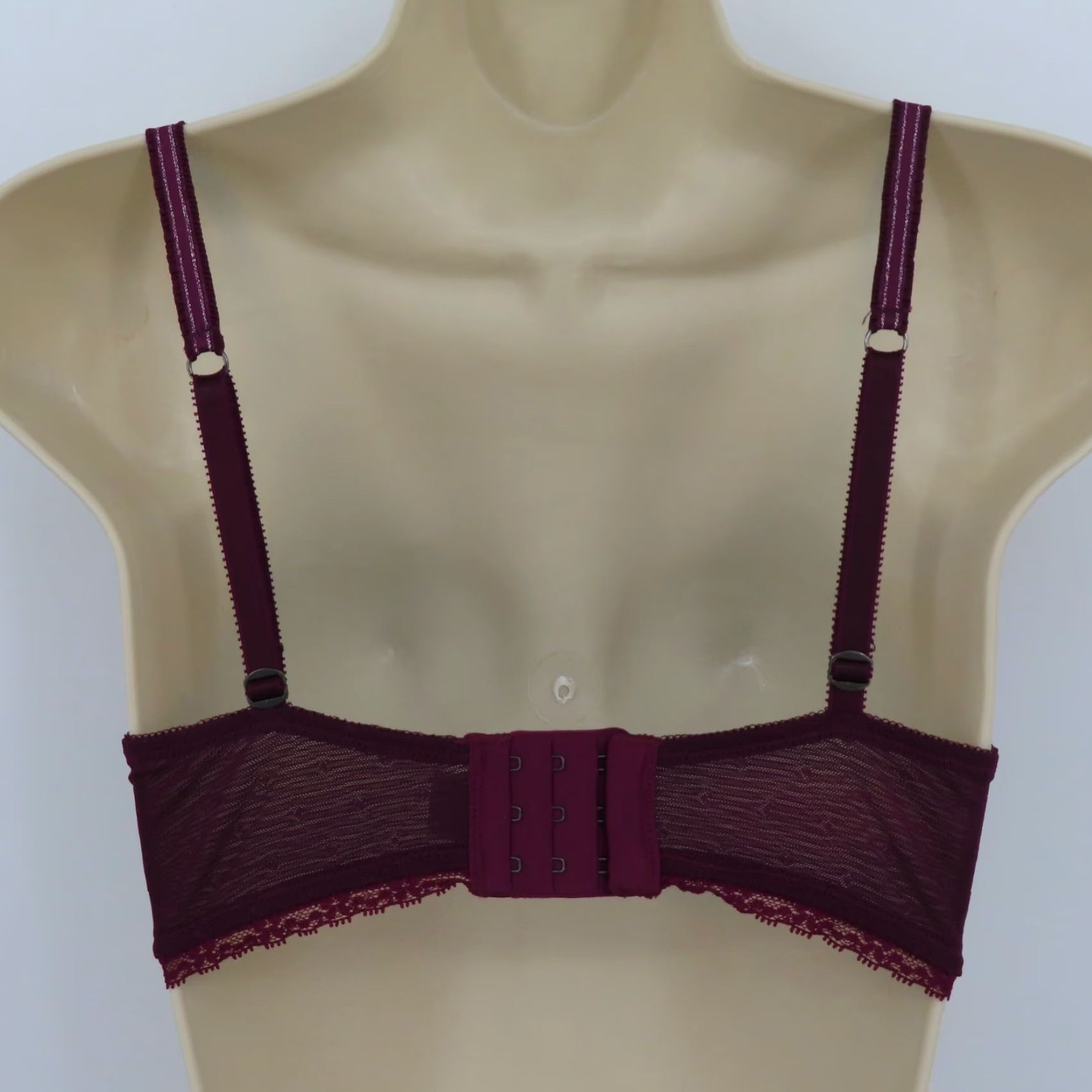Vintage Kensie 34C Underwire Padded Bra Purple Leopard Animal Print Lace Bow Size ONE SIZE - 6 Thumbnail