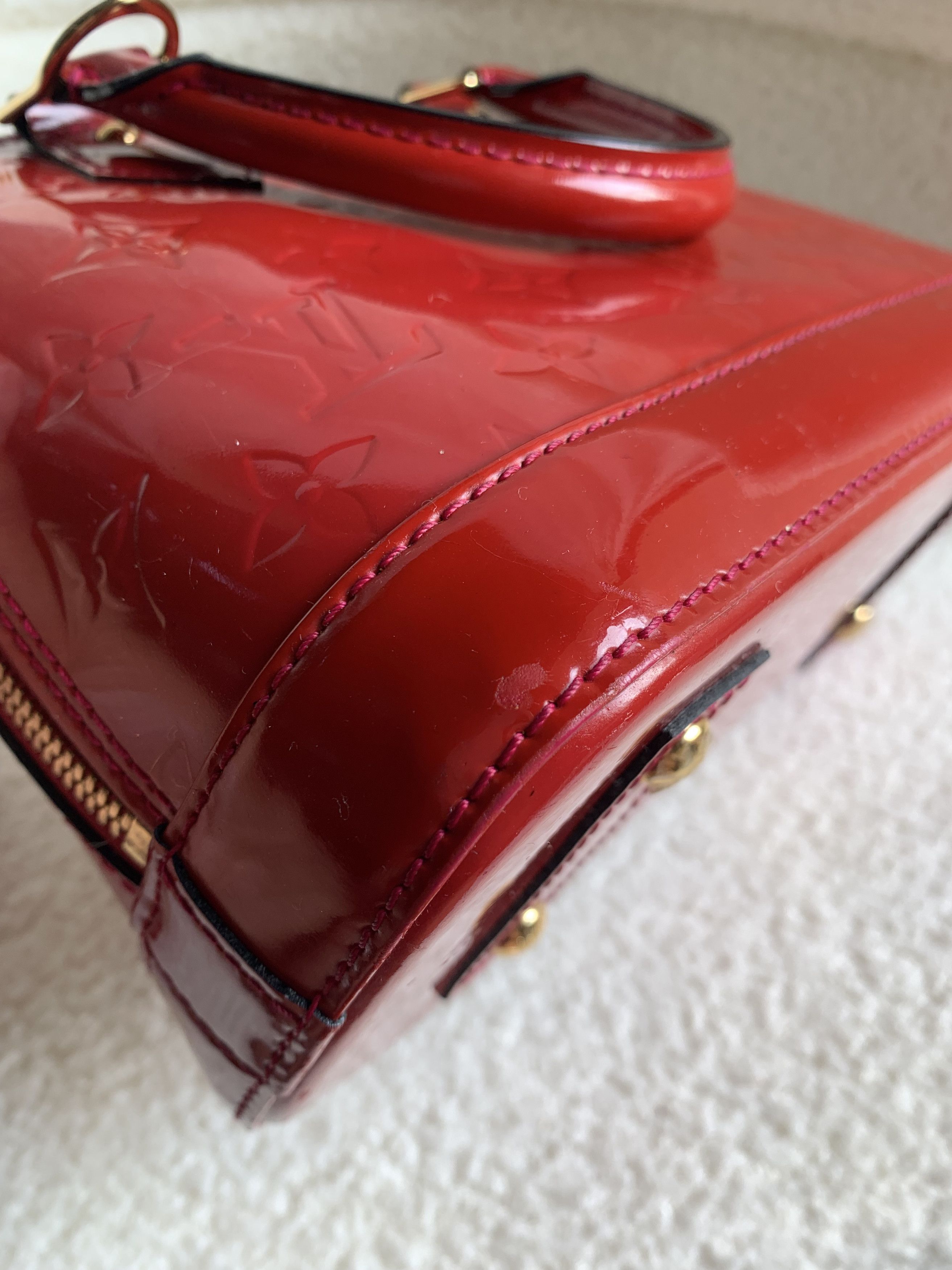 Louis Vuitton Authentic Louis Vuitton Alma BB Vernis – Rose Indien Size ONE SIZE - 11 Thumbnail