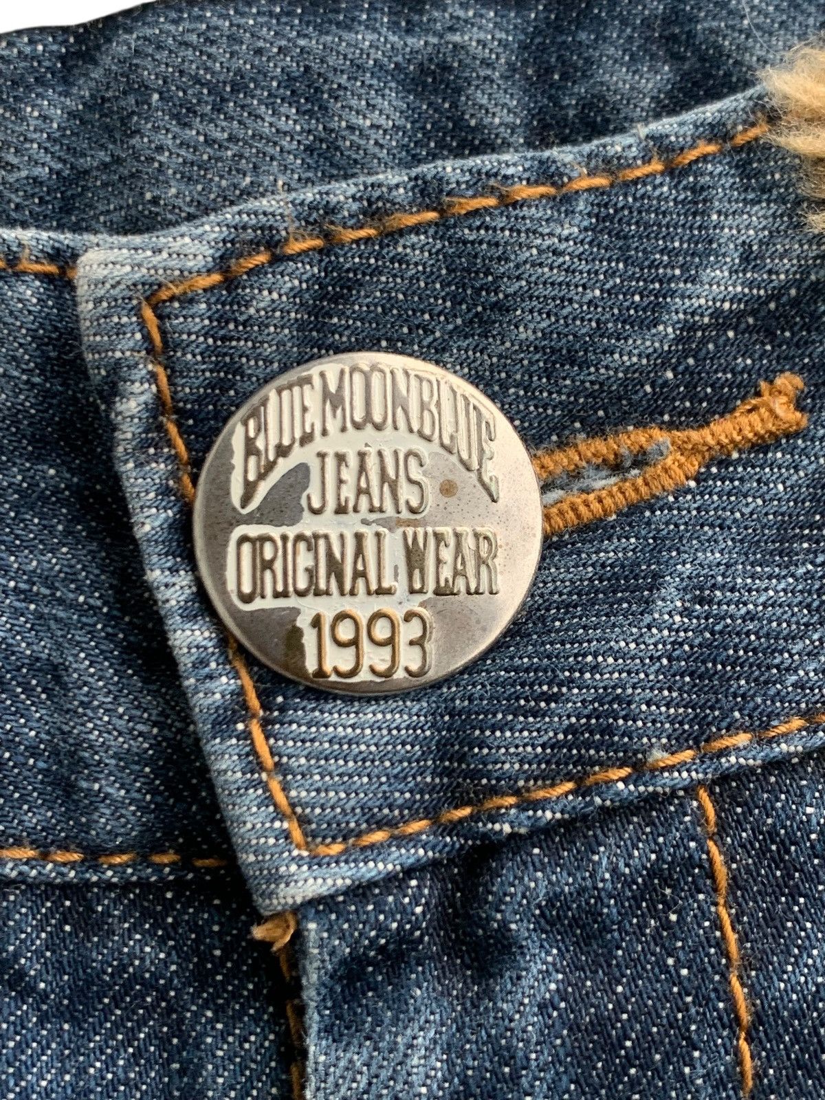 If Six Was Nine × Japanese Brand × Vintage Vintage Y2k Blue Moon Blue Hairy Jeans Japanese Style 🇯🇵 Size 30" / US 8 / IT 44 - 9 Thumbnail