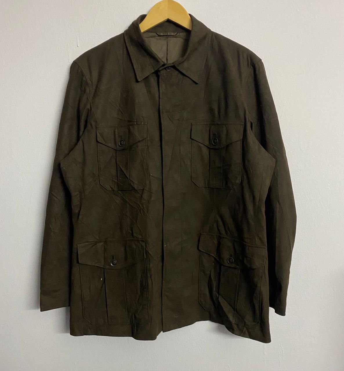 Uniqlo Vintage Uniqlo Suede Leather Workwear Jacket Size US XL / EU 56 / 4 - 1 Thumbnail