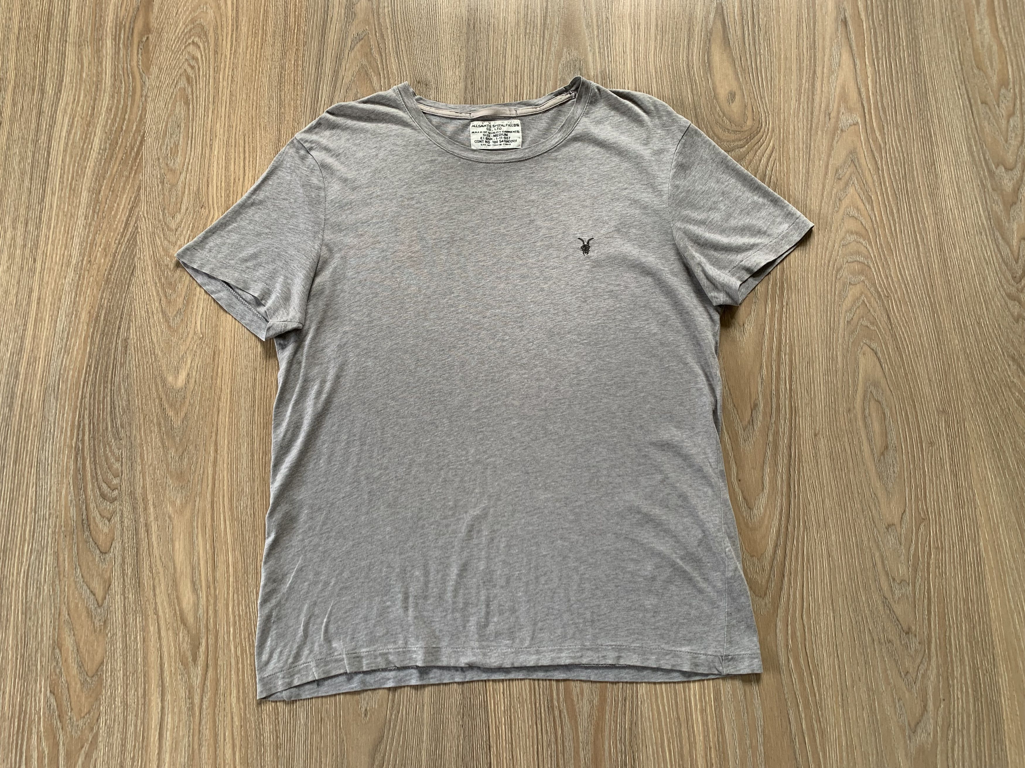 Allsaints × Vintage Allsaints Basic Cotton Grey T Shirt Size US M / EU 48-50 / 2 - 2 Thumbnail