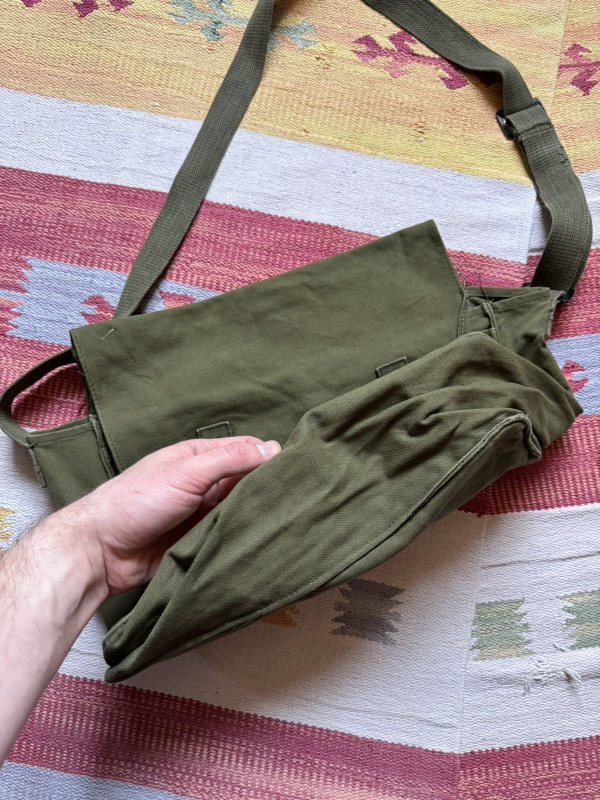 Vintage Vintage 80-90’s Chinese Army Military Shoulder Bag Size ONE SIZE - 6 Thumbnail