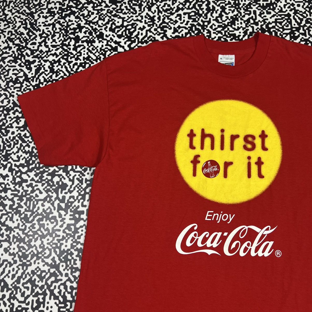 Coca Cola Vintage 90s COCA COLA COLE Single Stitch T-shirt Retro Style Size US XL / EU 56 / 4 - 4 Thumbnail