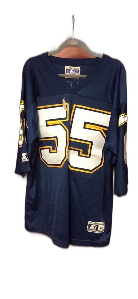 Starter Vintage Starter Navy Blue NFL Jersey - Junior Seau #55 Size ONE SIZE - 1 Thumbnail
