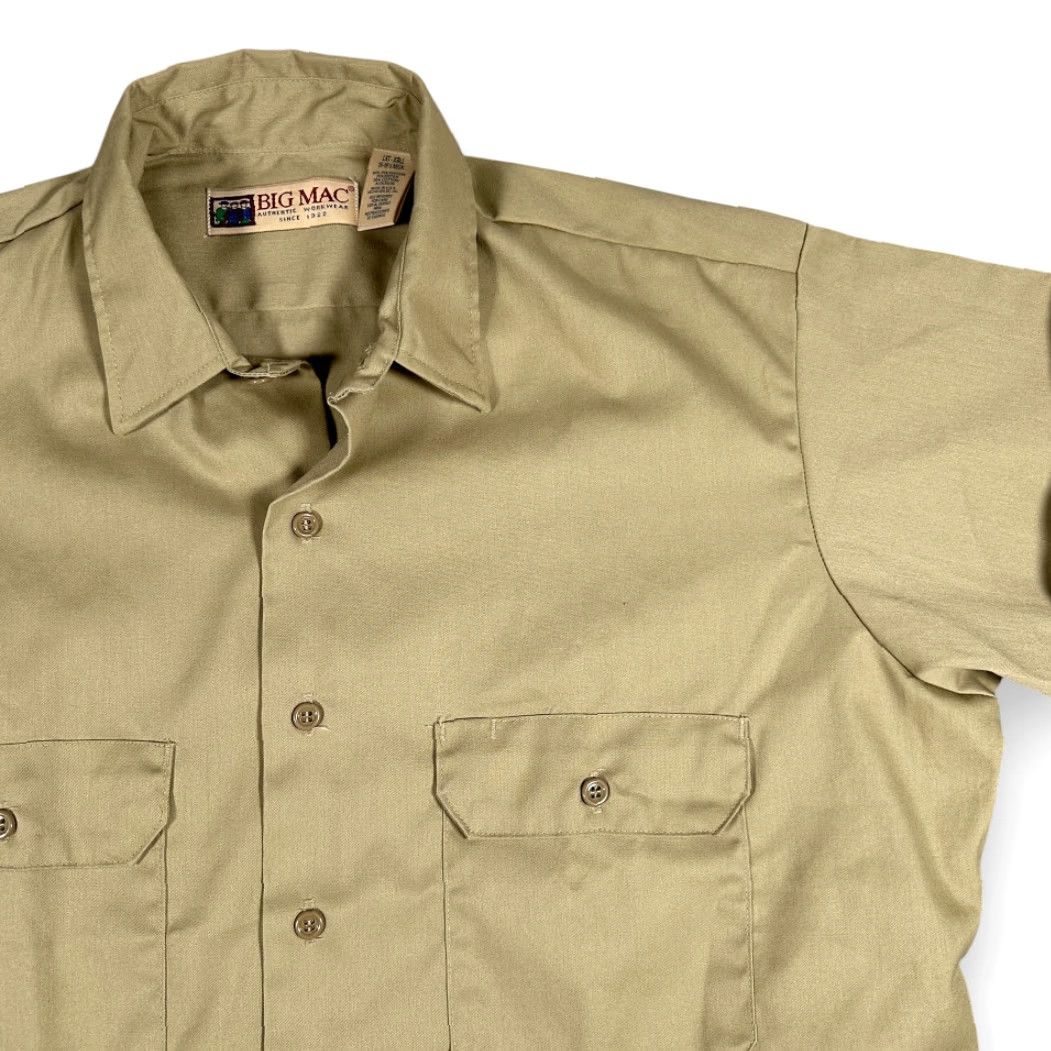 Vintage VINTAGE Big Mac Shirt Mens Large Brown USA 90s Workwear Button-Up Long Sleeve with Pockets JC Penney Size US L / EU 52-54 / 3 - 2 Thumbnail