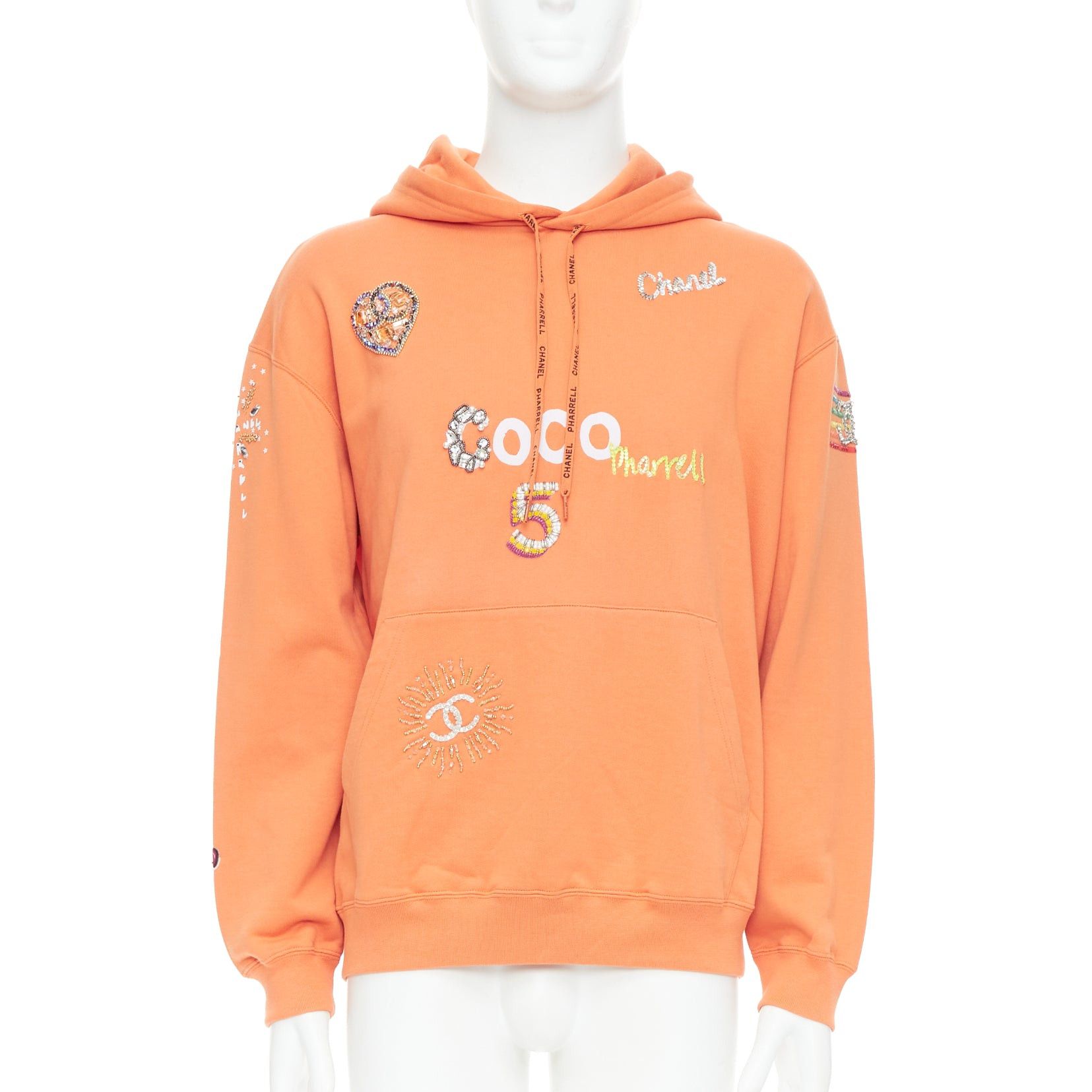 Chanel CHANEL Pharrell Williams 19D orange lesage crystal embroidered hoodie M Size US M / EU 48-50 / 2 - 1 Thumbnail