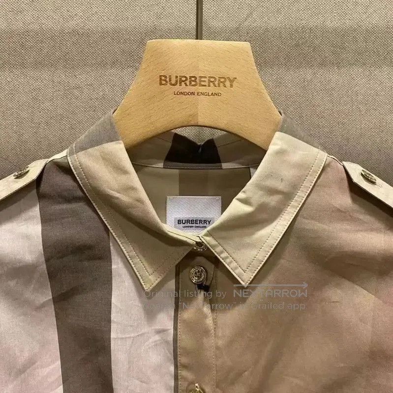 Burberry Burberry Summer Khaki Check Cotton Dress. Size M / US 6-8 / IT 42-44 - 5 Thumbnail