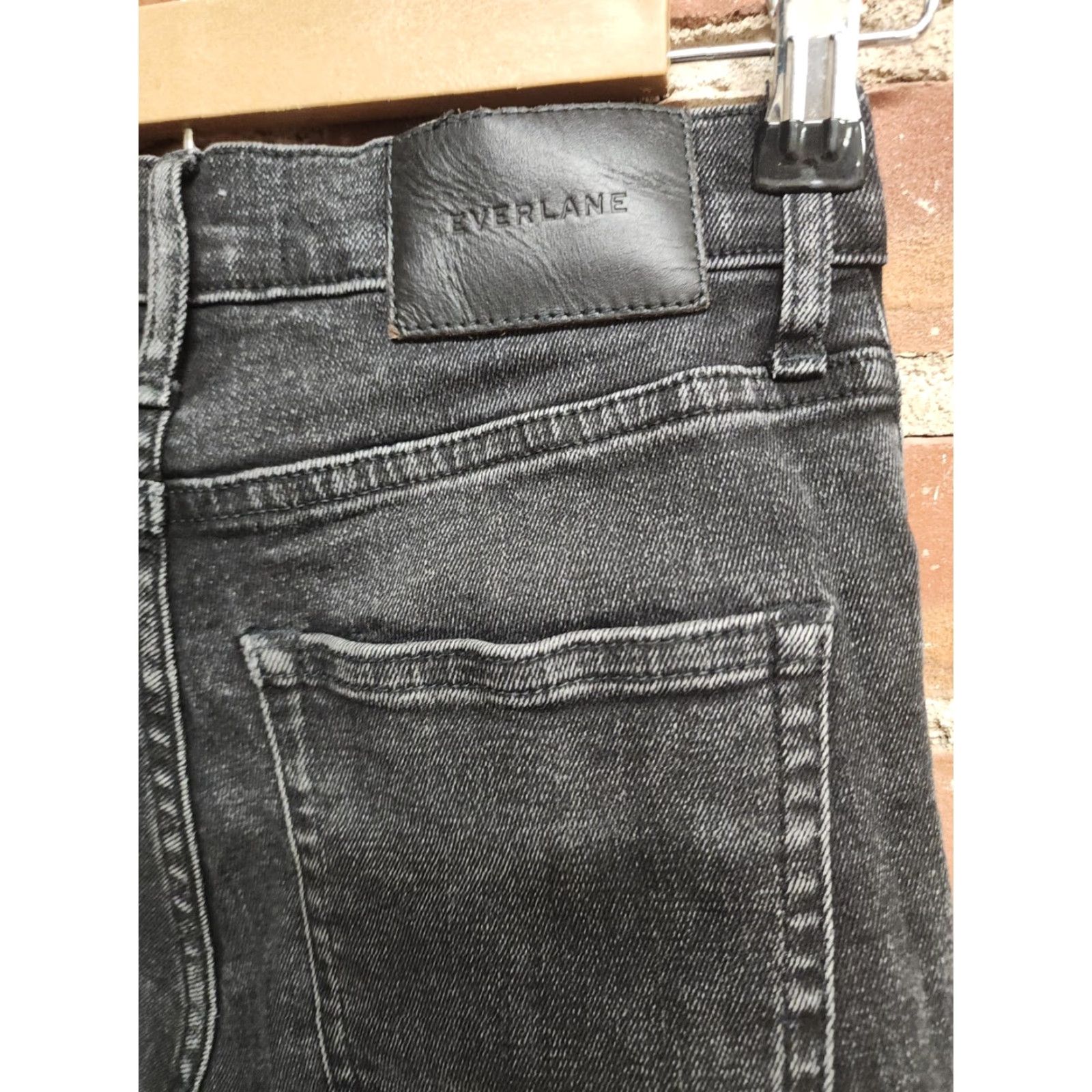 Everlane Everlane High Rise Authentic Stretch Jeans Black 25 Womens Size 42" / US 20 - 5 Thumbnail