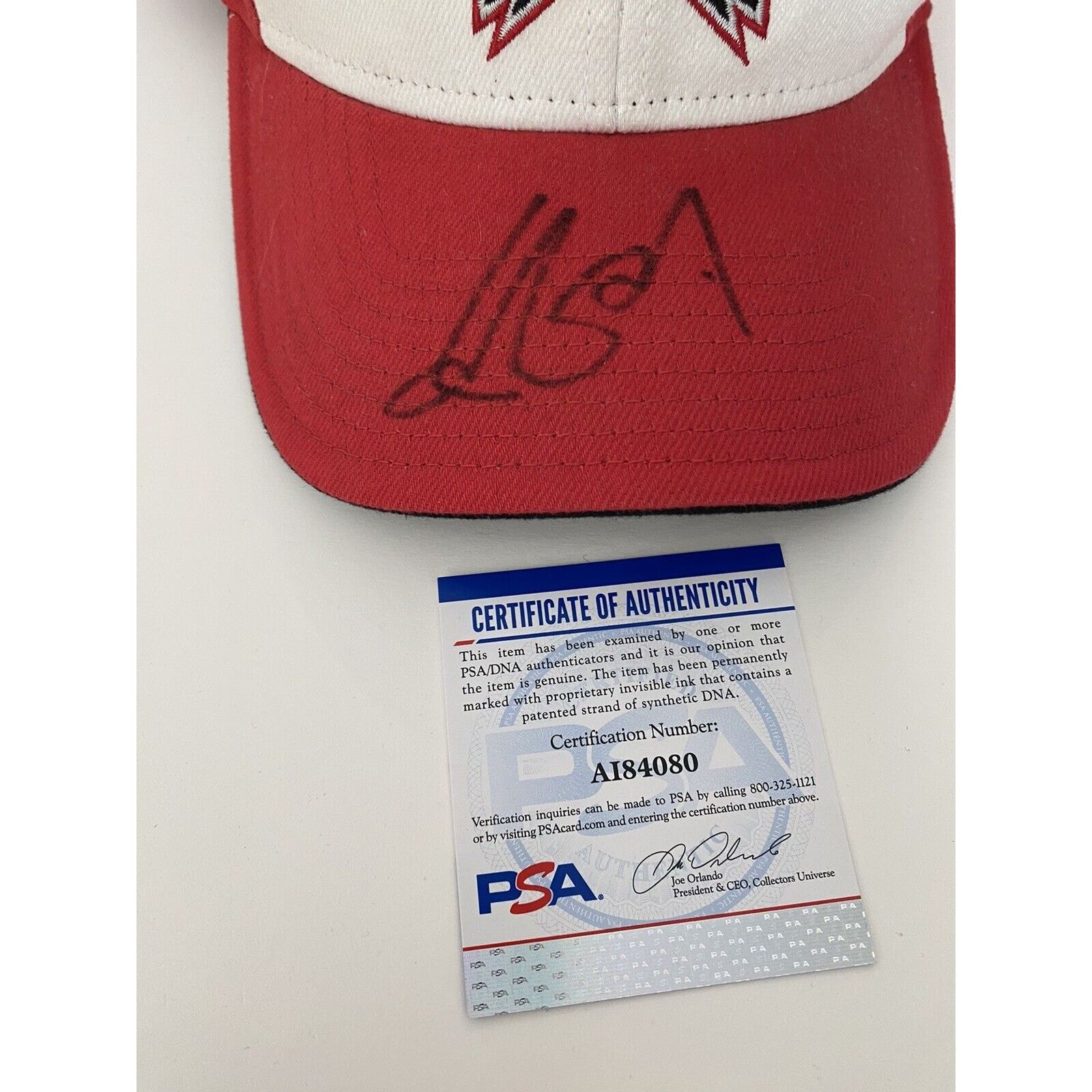 Reebok Yao Ming Signed Reebook 2006 Houston NBA All Star Hat PSA Size ONE SIZE - 2 Thumbnail