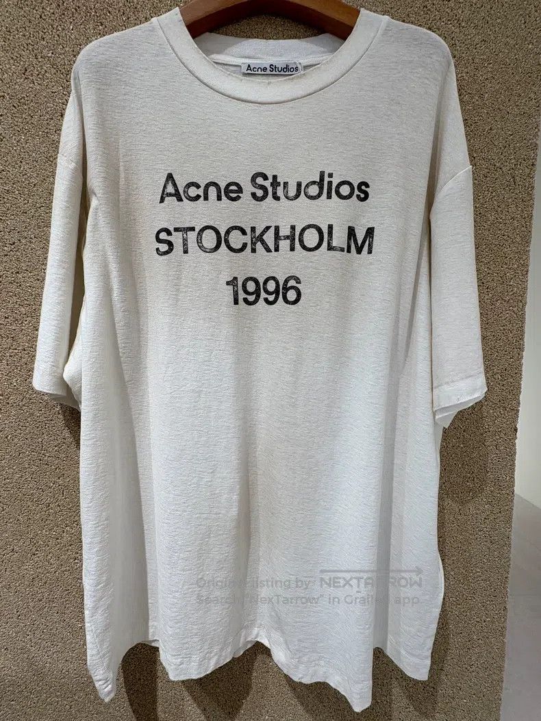 Acne Studios Acne Studios 1996 Short-Sleeve T-Shirt with Letter Print Size US XS / EU 42 / 0 - 1 Thumbnail