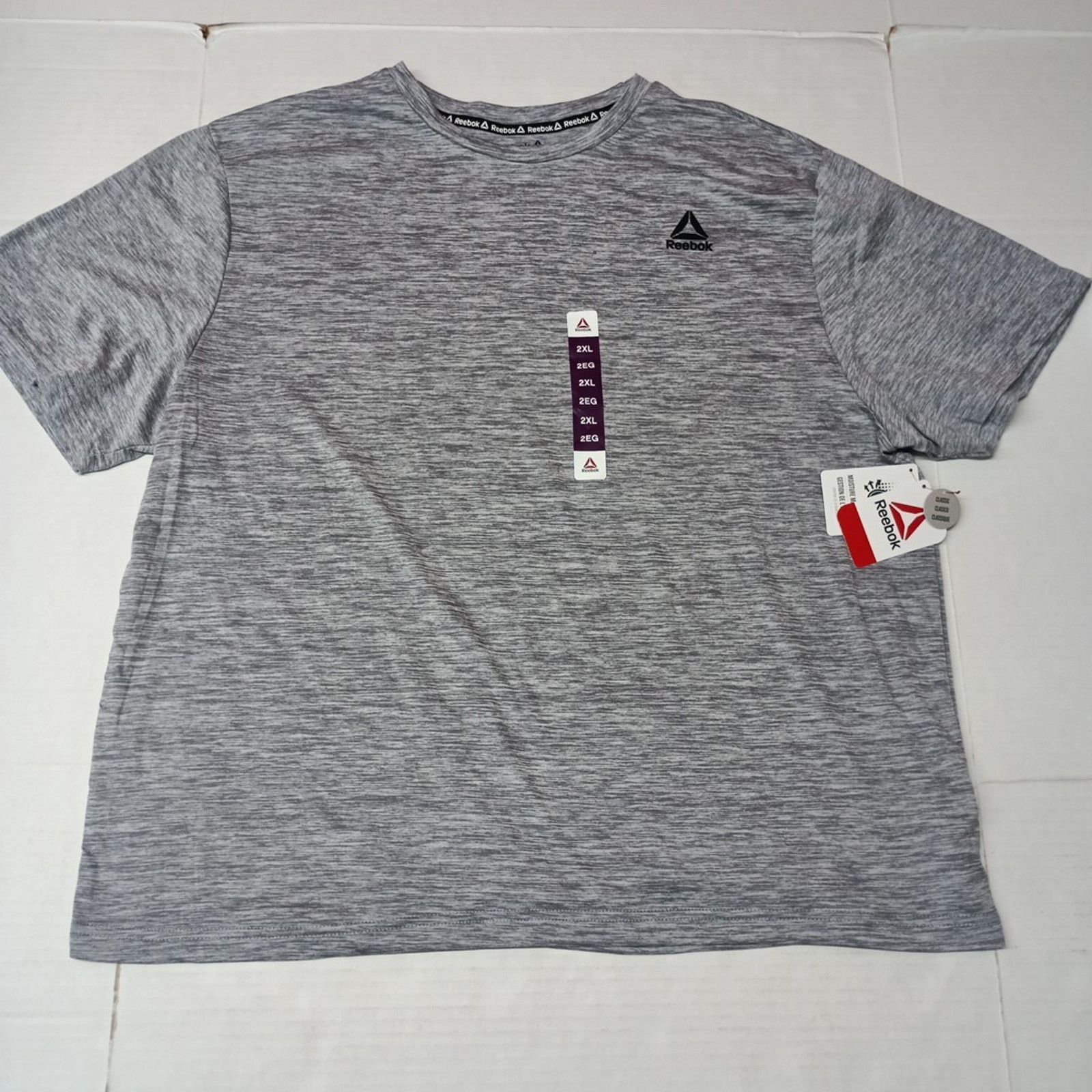 Reebok Reebok Men's Delta Core Shirt Size 2XL Sleet Heather Gray Size US XXL / EU 58 / 5 - 1 Thumbnail