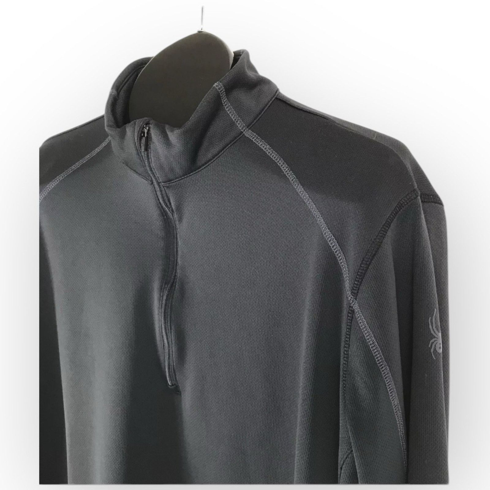 Spyder Spyder Mens 1/2 Zip Pullover Black, Size XL NWT - 143XL Size US XL / EU 56 / 4 - 4 Thumbnail