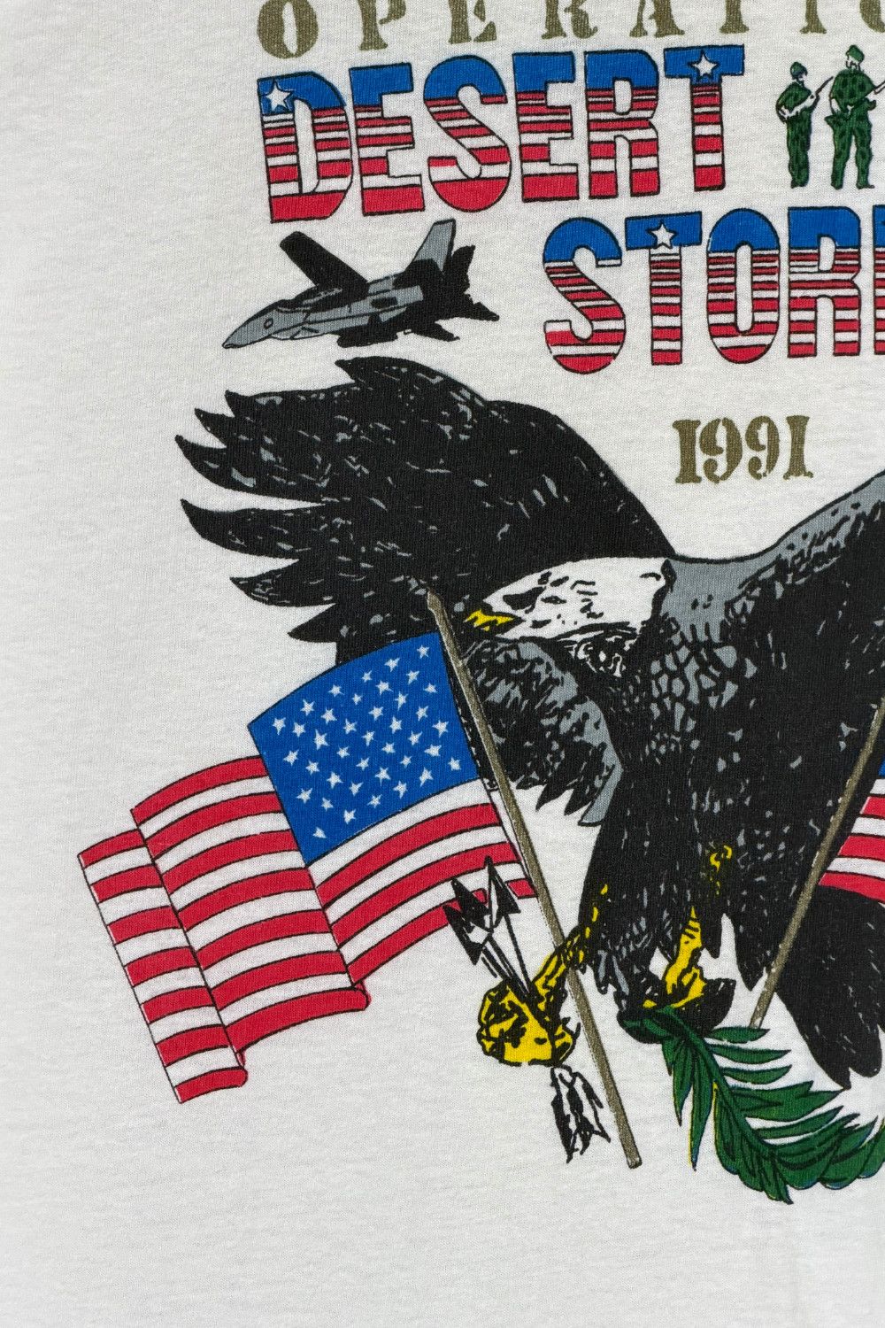 Hanes 1991 Operation Desert Storm USA Eagle Graphic Tee Hanes M Size US S / EU 44-46 / 1 - 6 Thumbnail