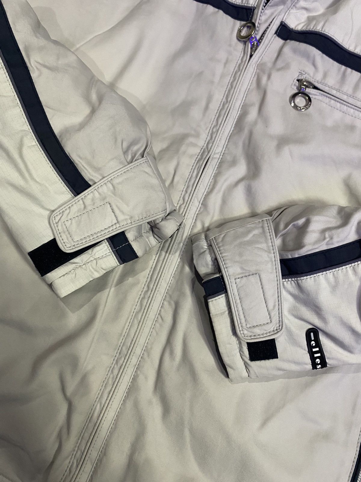 Ellesse Ellesse Vintage Padded Hooded Jacket Cream White Y2K Outdoor Size US M / EU 48-50 / 2 - 9 Thumbnail